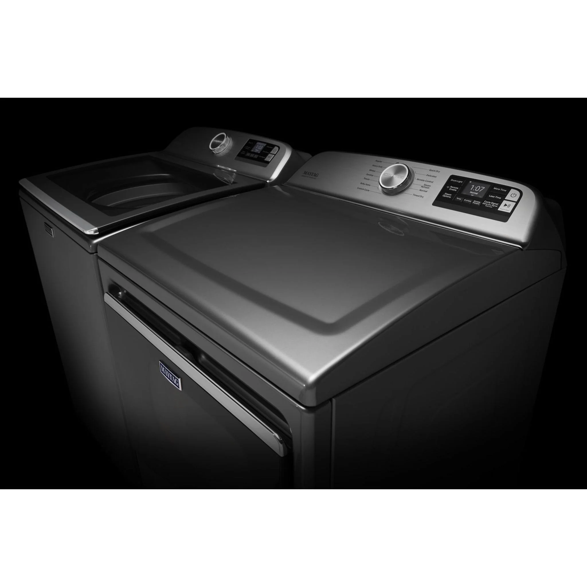 Maytag Smart Top Load Gas Dryer with Extra Power Button - 7.4 cu.ft. - Metallic Slate (MGD7230HC) - Image 30