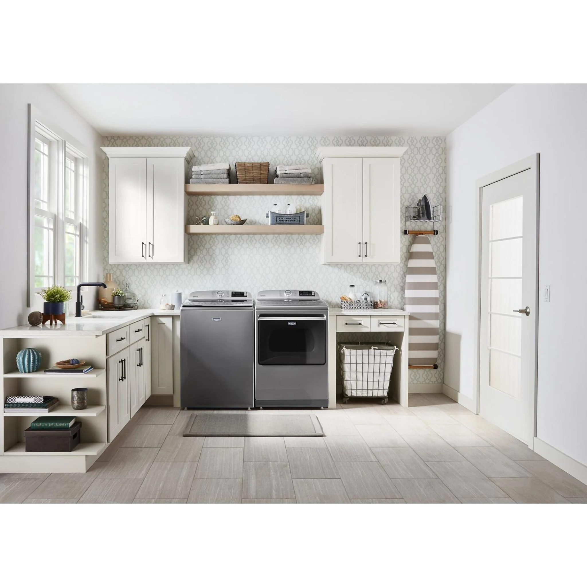 Maytag Smart Top Load Gas Dryer with Extra Power Button - 7.4 cu.ft. - Metallic Slate (MGD7230HC) - Image 40