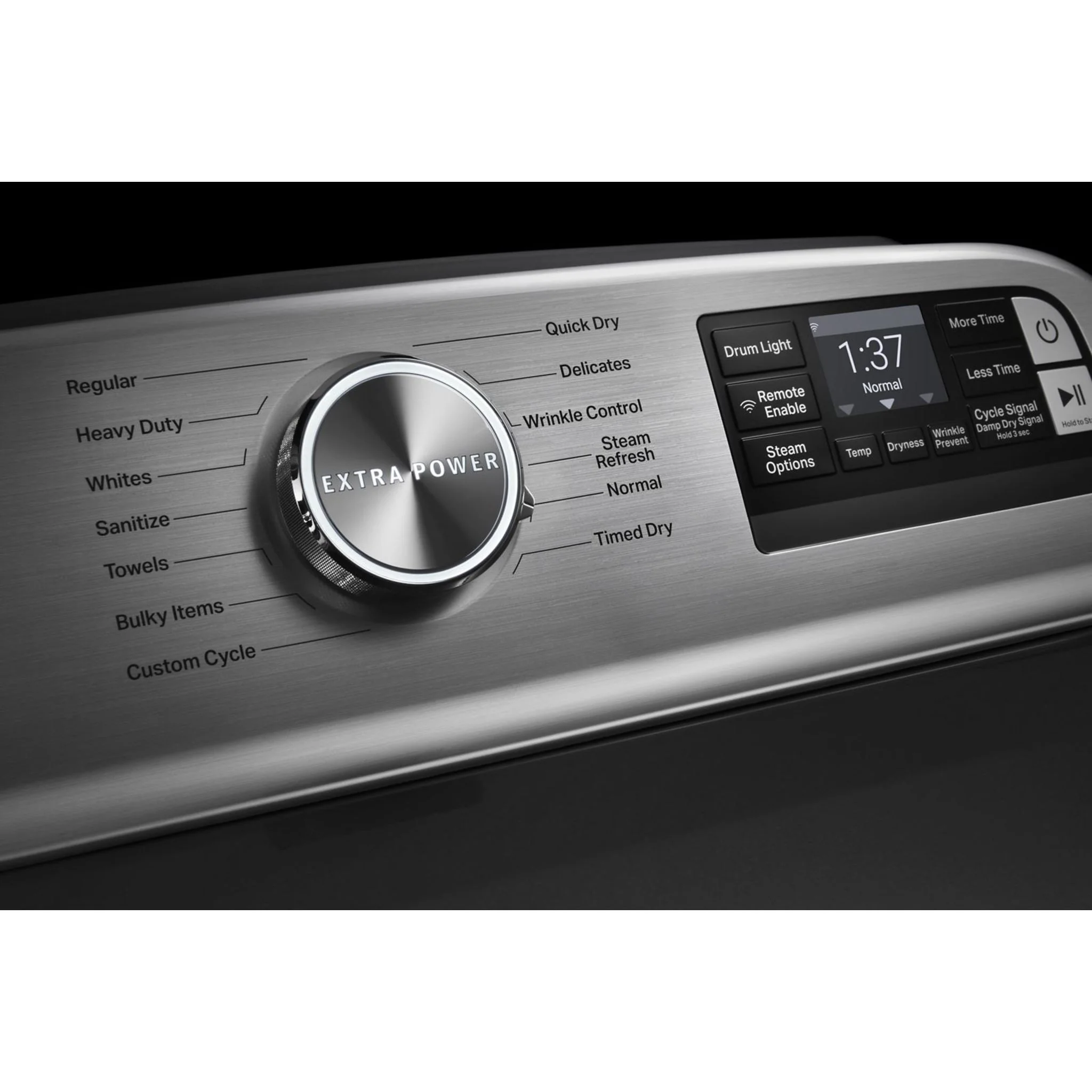 Maytag Smart Top Load Gas Dryer with Extra Power Button - 7.4 cu.ft. - Metallic Slate (MGD7230HC) - Image 44