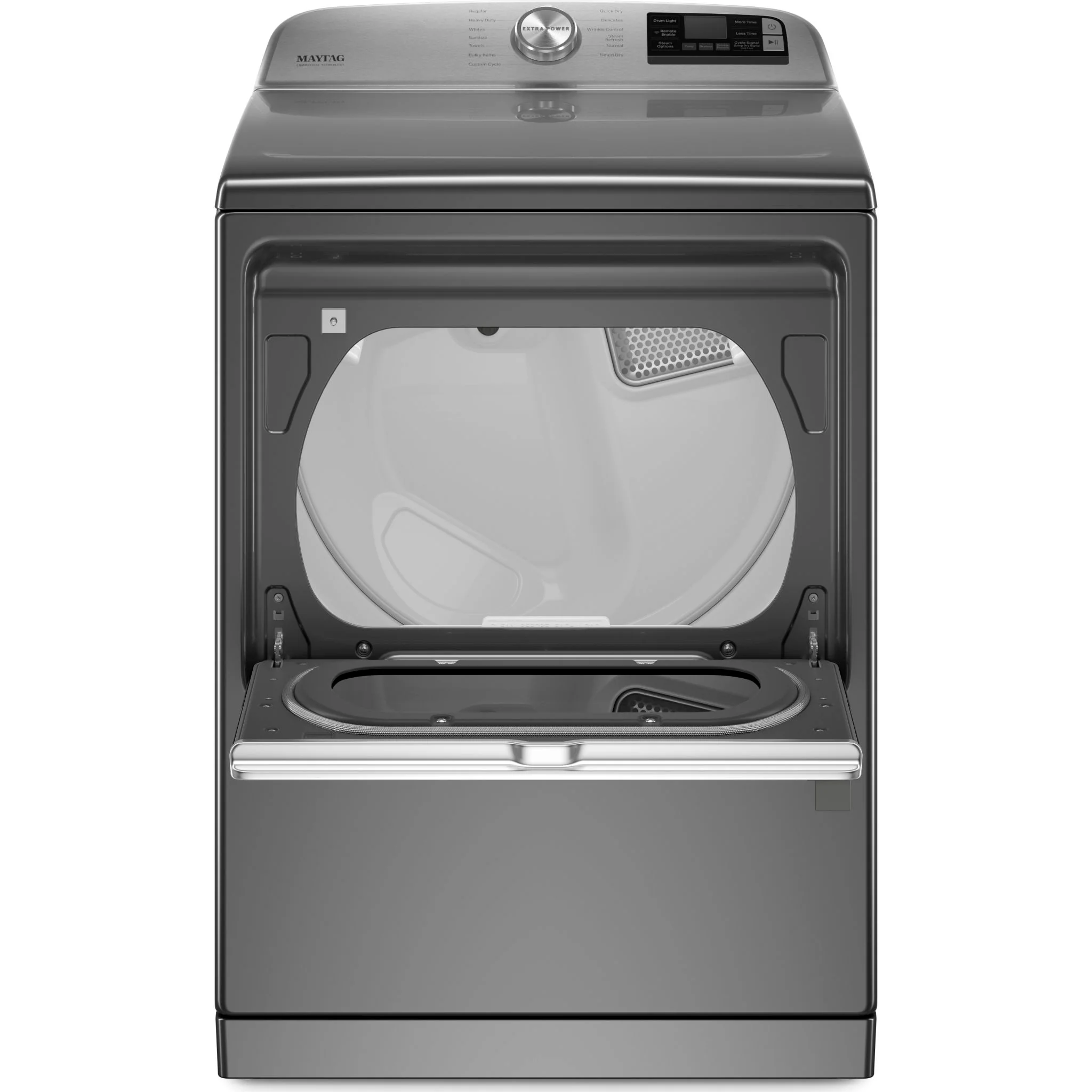 Maytag Smart Top Load Gas Dryer with Extra Power Button - 7.4 cu.ft. - Metallic Slate (MGD7230HC) - Image 8