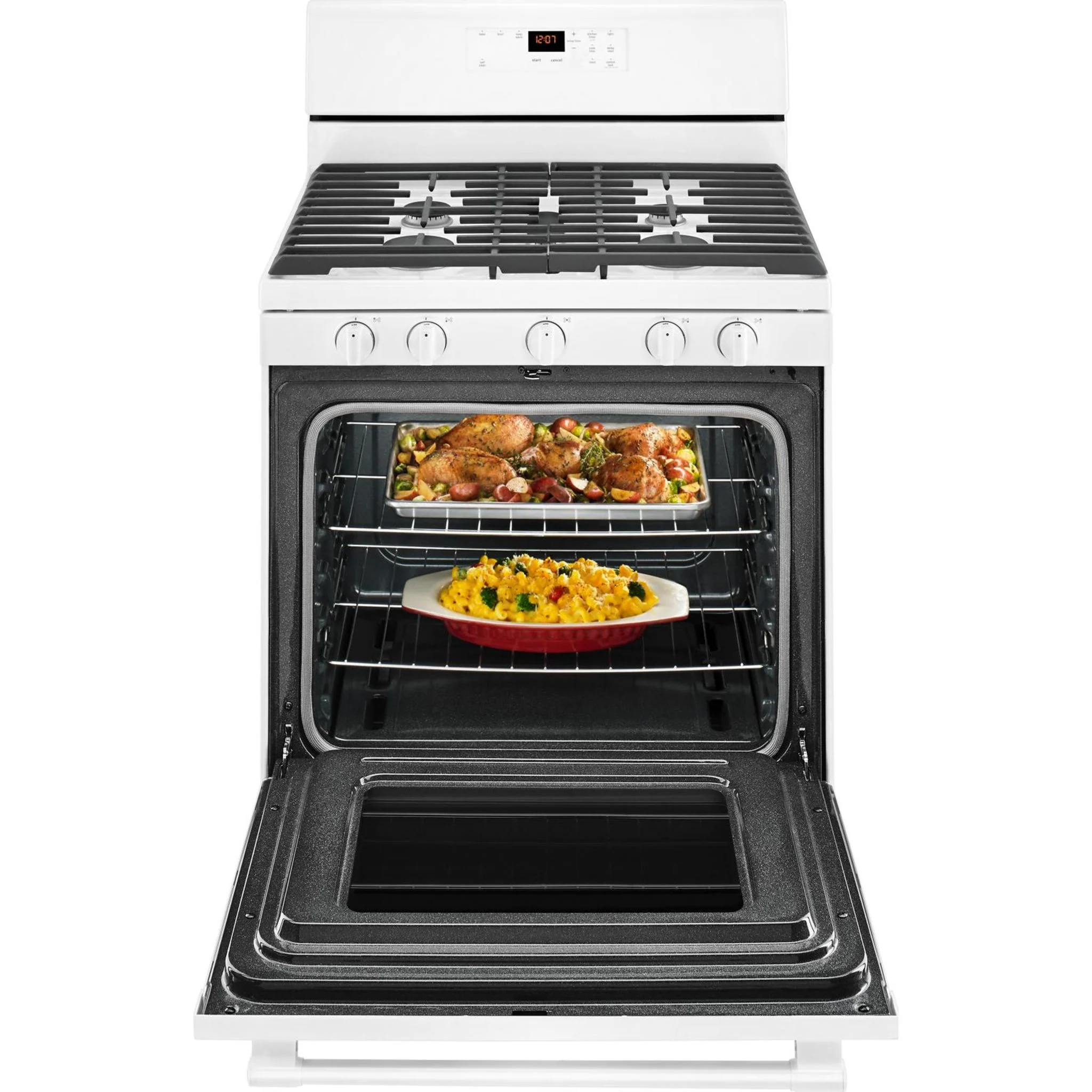 Maytag 30" WIDE GAS RANGE WITH 5TH OVAL BURNER - 5.0 cu. ft. (MGR6600FW) - Image 9