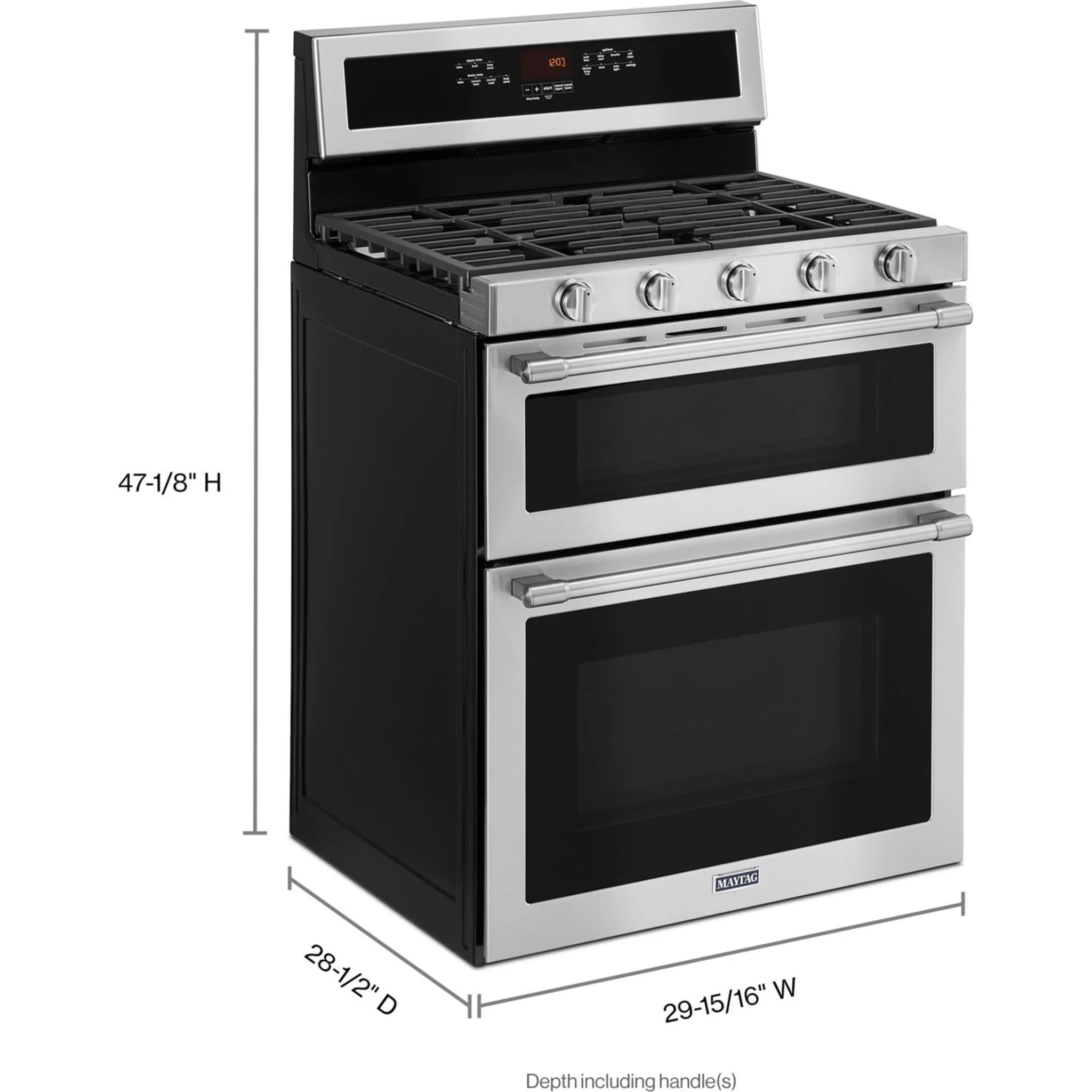 Maytag 30-Inch Wide Double Oven Gas Range with True Convection - 6.0 CU. FT. -Stainless Steel (MGT8800FZ) - Image 22