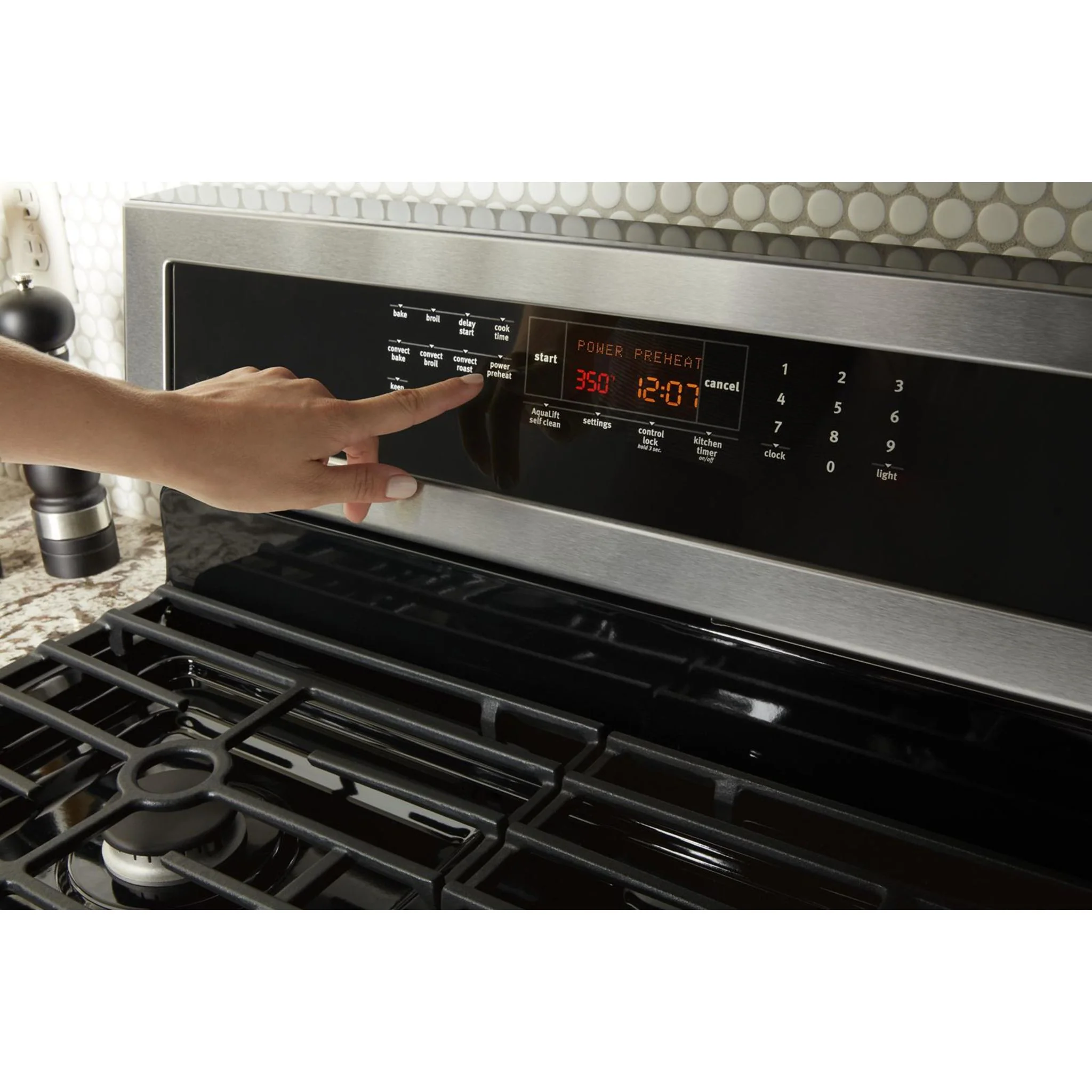 Maytag 30" WIDE GAS RANGE WITH TRUE CONVECTION AND POWER PREHEAT - 5.8 cu. ft. (MGR8800FZ) - Image 10