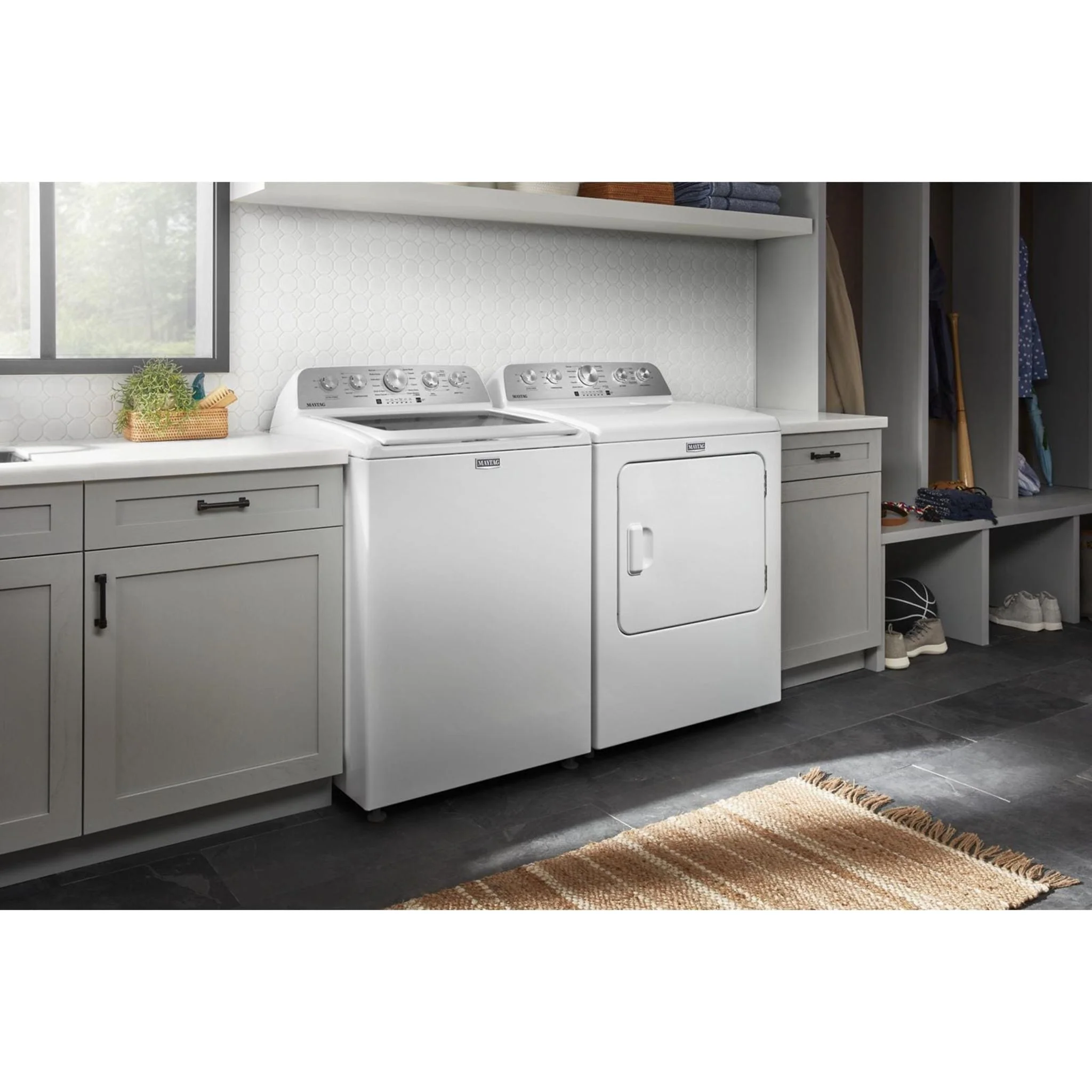 Maytag Top Load Gas Dryer with Steam-Enhanced Cycles - 7.0 cu. ft. -White (MGD5430MW) - Image 10