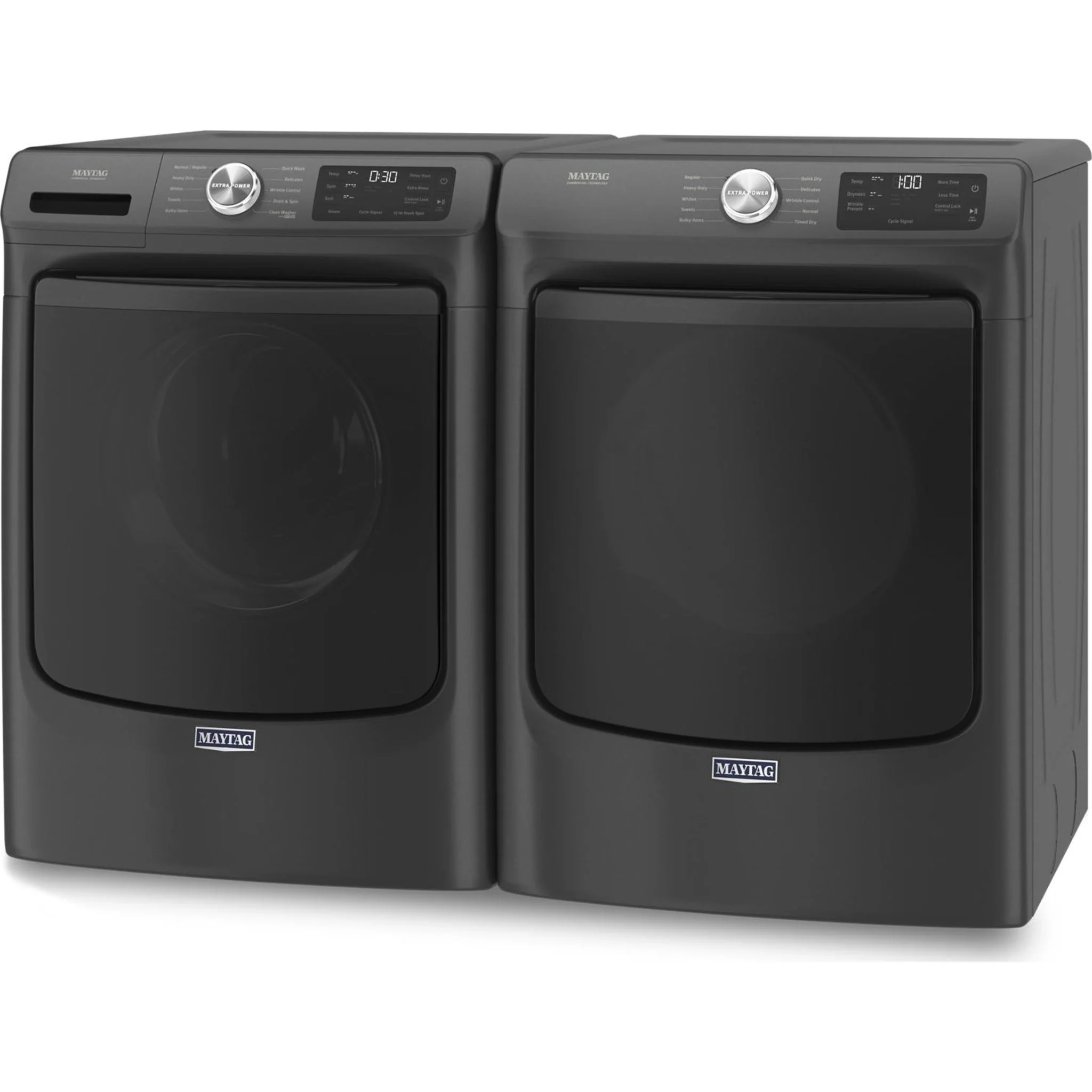 Maytag Front Load Gas Dryer with Extra Power and Quick Dry cycle - 7.3 cu. ft. -Volcano Black (MGD5630MBK) - Image 10