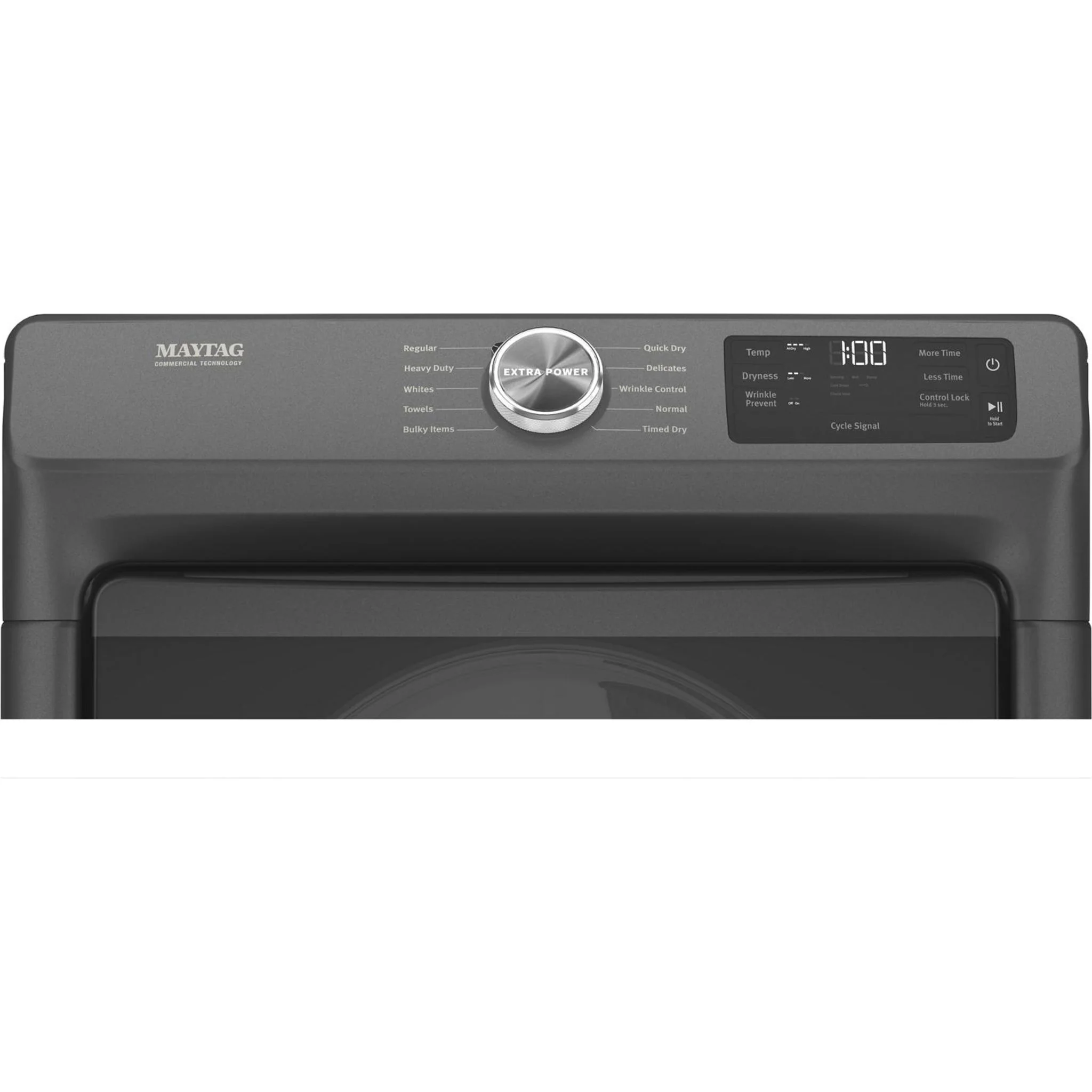 Maytag Front Load Gas Dryer with Extra Power and Quick Dry cycle - 7.3 cu. ft. -Volcano Black (MGD5630MBK) - Image 14