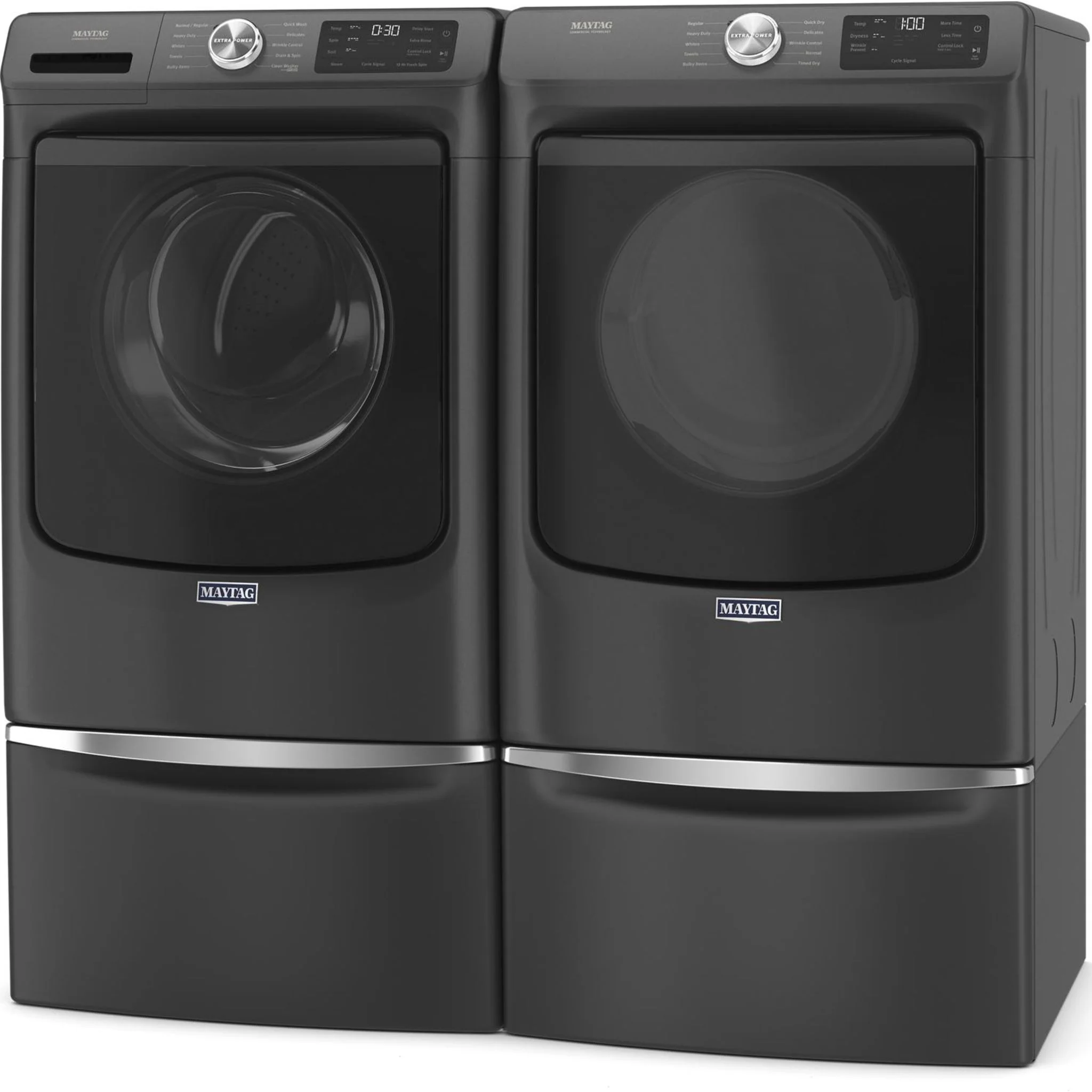 Maytag Front Load Gas Dryer with Extra Power and Quick Dry cycle - 7.3 cu. ft. -Volcano Black (MGD5630MBK) - Image 18