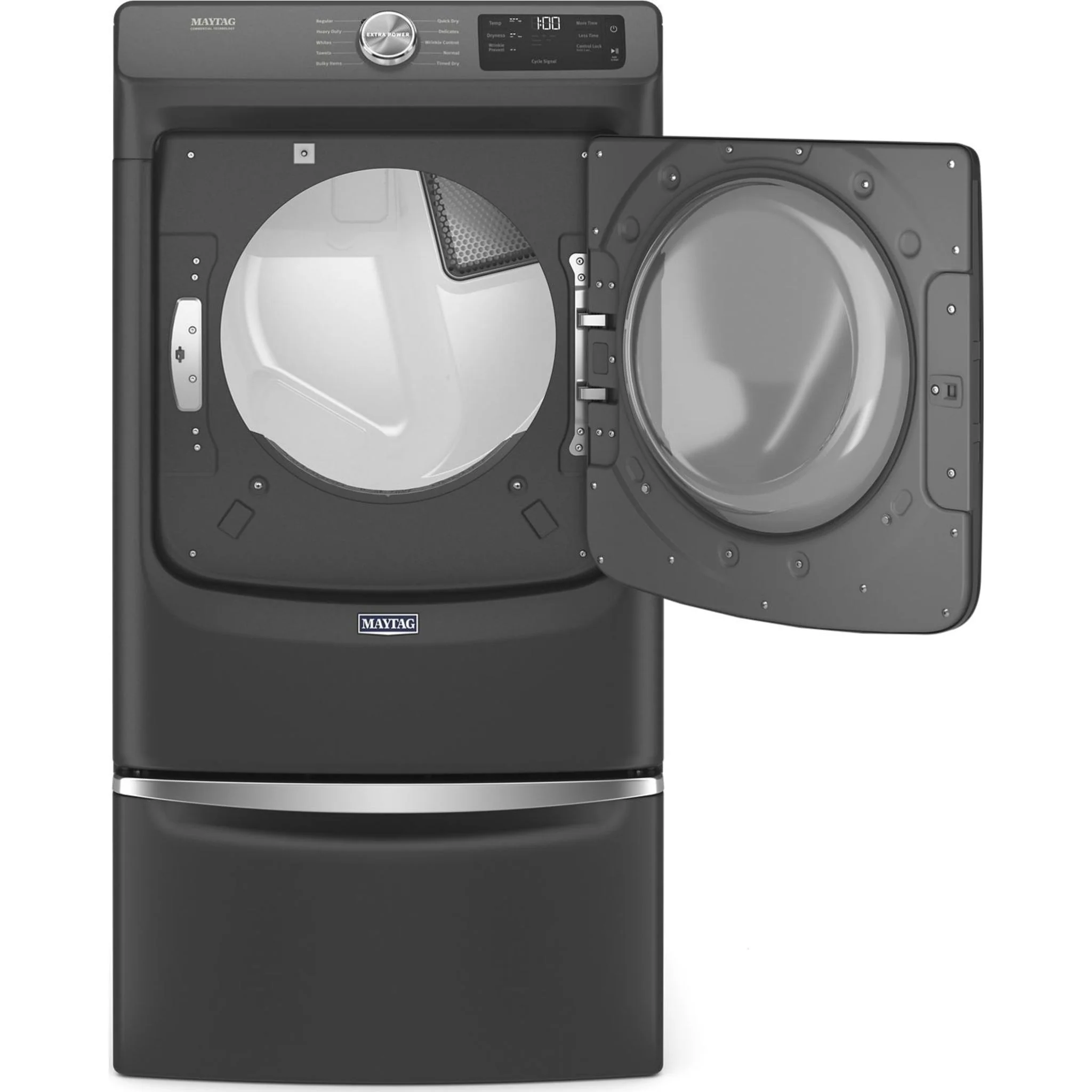 Maytag Front Load Gas Dryer with Extra Power and Quick Dry cycle - 7.3 cu. ft. -Volcano Black (MGD5630MBK) - Image 4