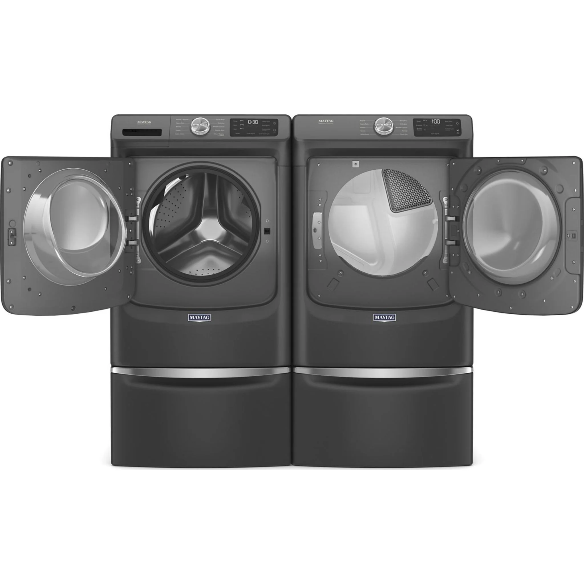 Maytag Front Load Gas Dryer with Extra Power and Quick Dry cycle - 7.3 cu. ft. -Volcano Black (MGD5630MBK) - Image 6