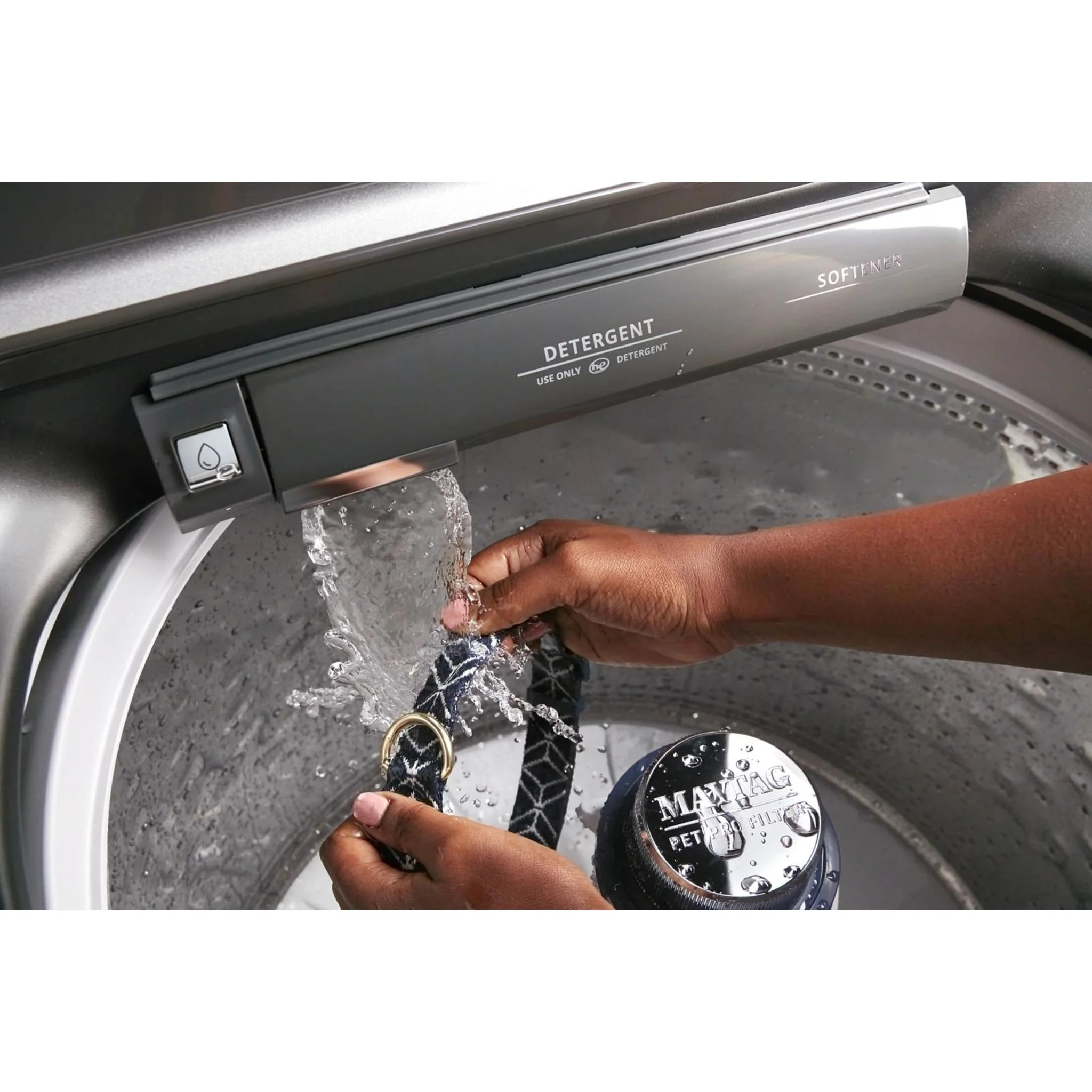 Maytag Pet Pro Top Load Gas Dryer - 7.0 cu.ft. - Black Shadow (MGD6500MBK) - Image 3