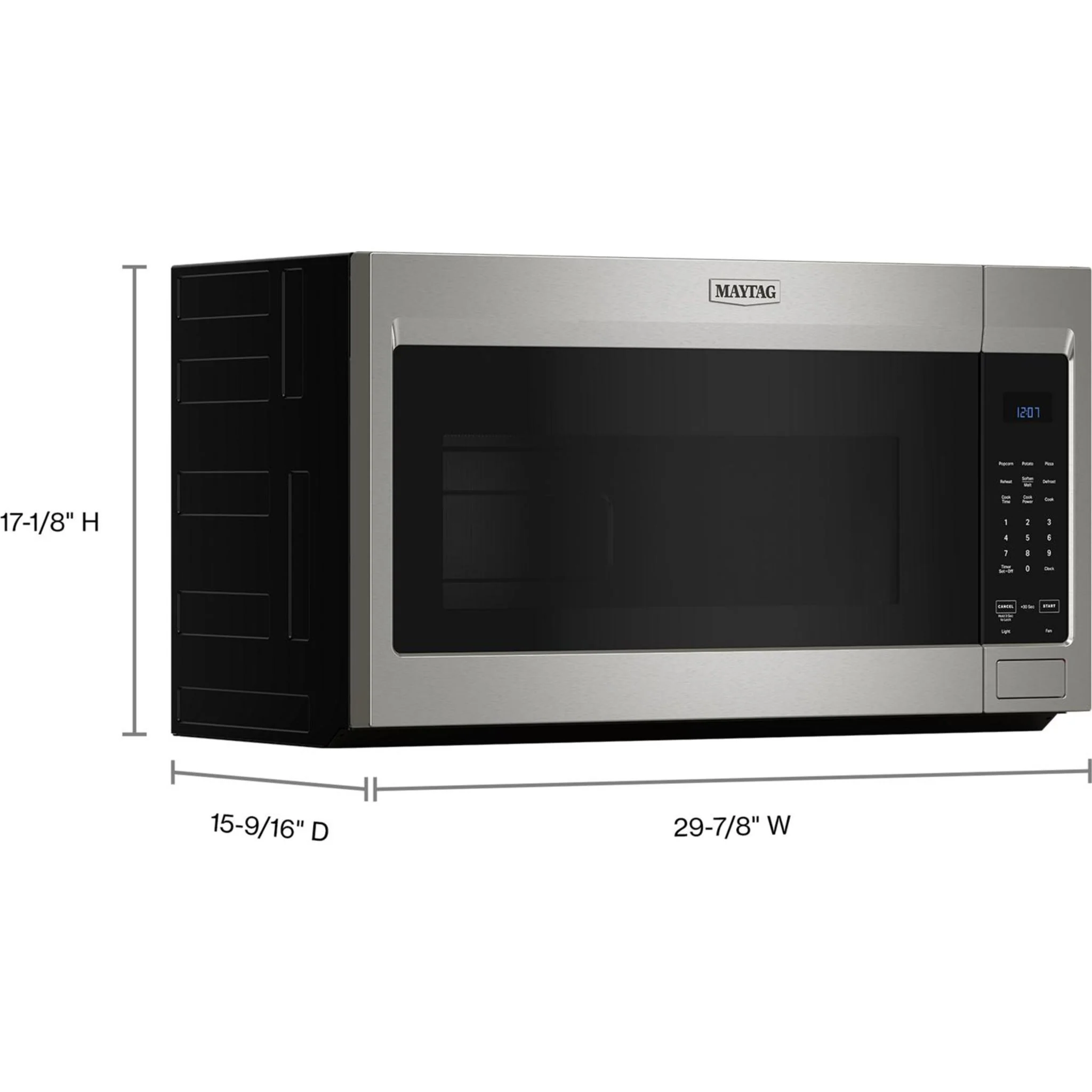 Maytag Over-The-Range Microwave with Non-Stick Interior Coating - 1.7 Cu. Ft. -Fingerprint Resistant Stainless Steel (YMMMS4230PZ) - Image 14