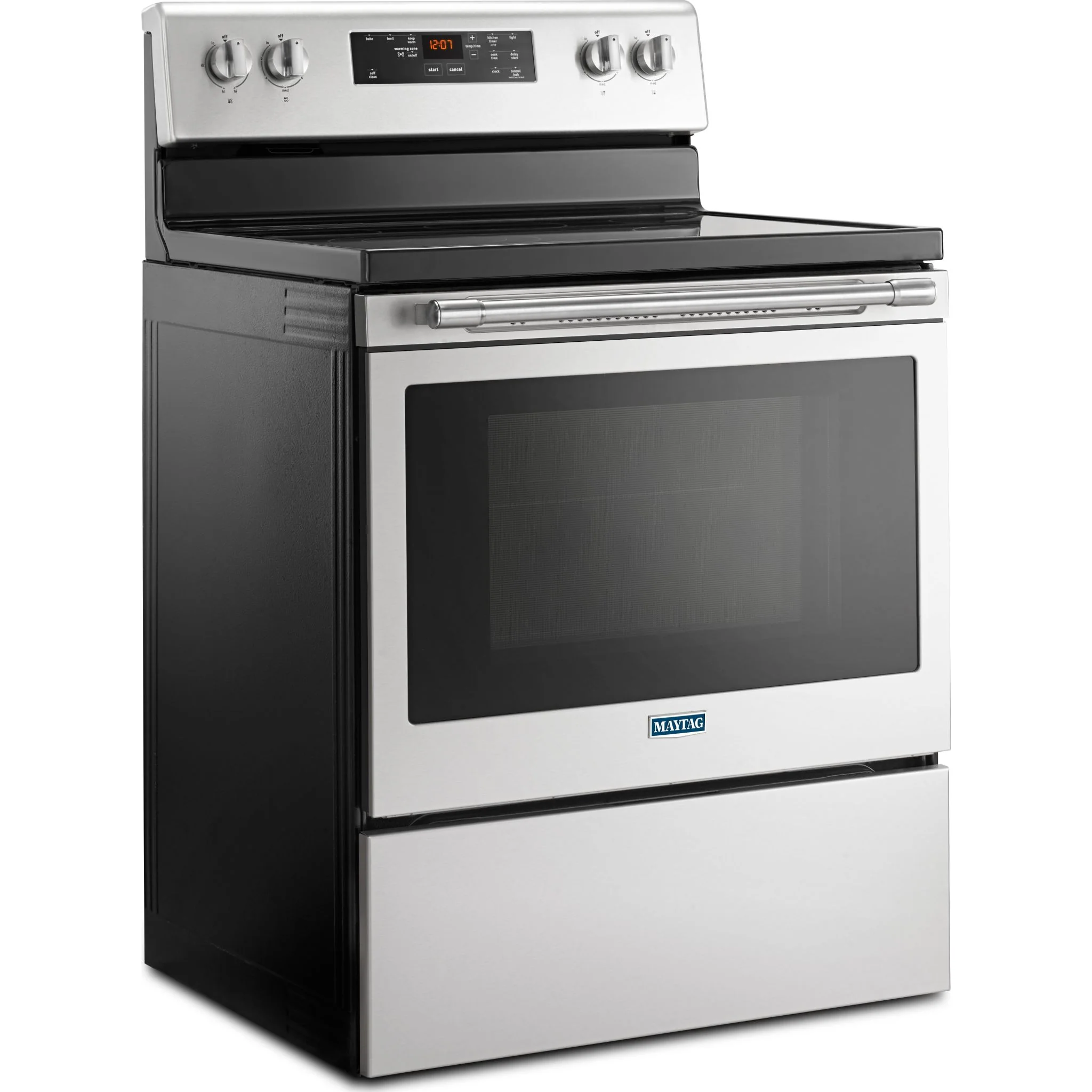 Maytag 30" WIDE ELECTRIC RANGE WITH SHATTER-RESISTANT COOKTOP - 5.3 cu. ft. (YMER6600FZ) - Image 2