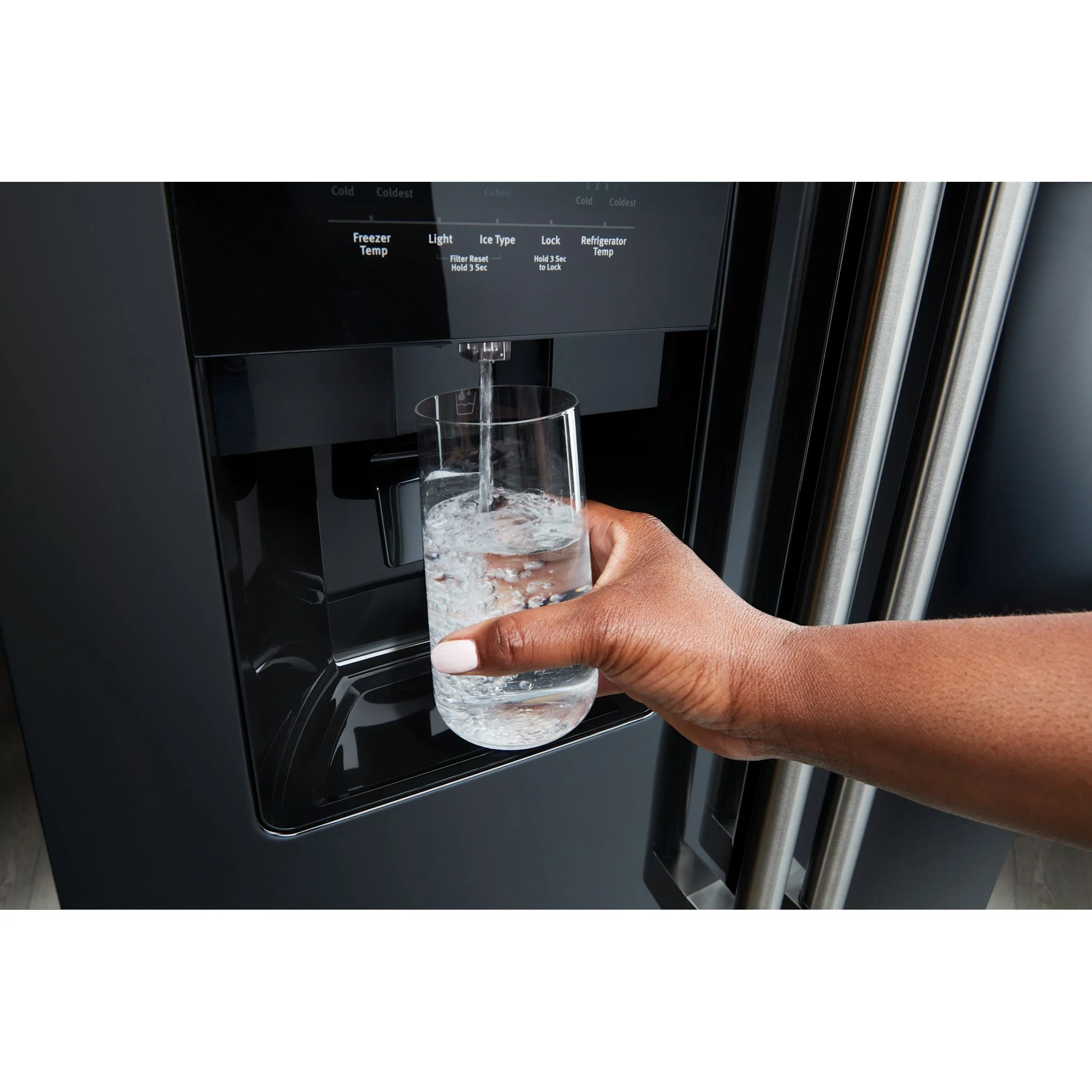 Maytag 36-Inch Wide Side-by-Side Refrigerator - 25 Cu. Ft. -Black (MRSF4036PB) - Image 4
