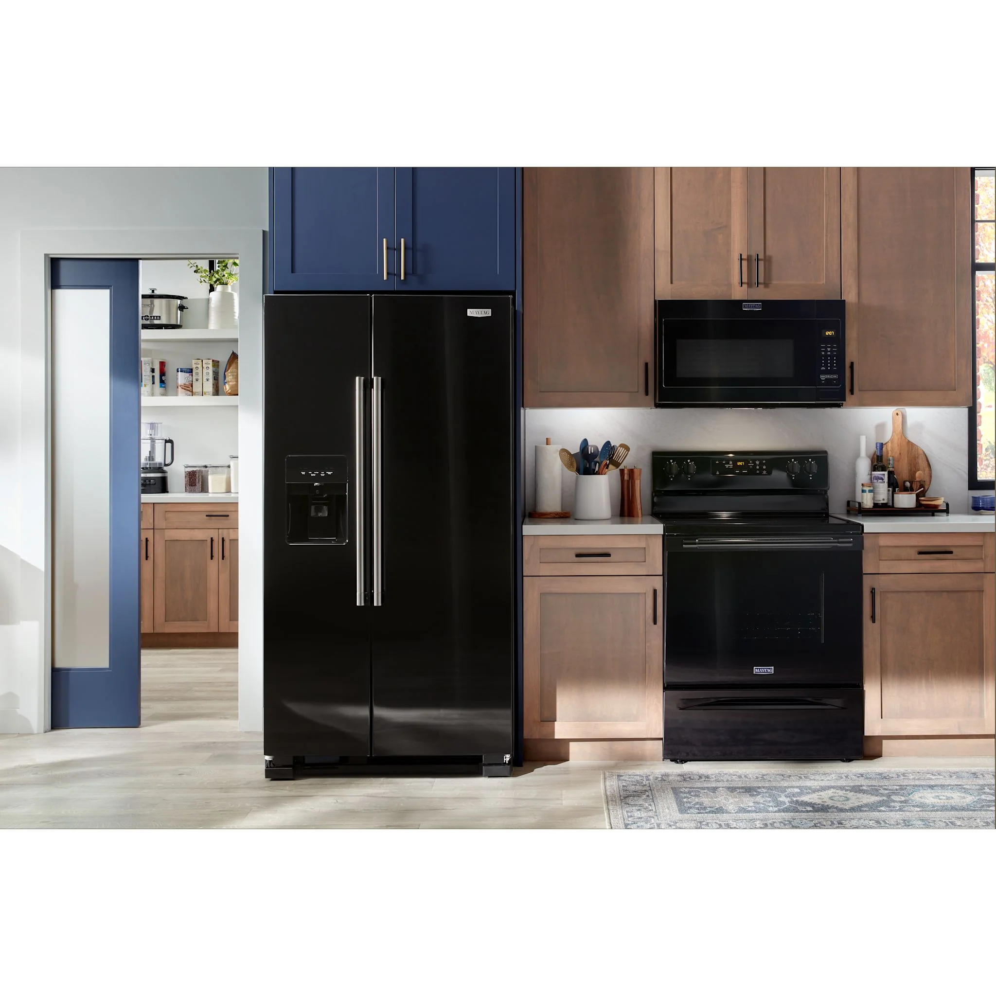 Maytag 36-Inch Wide Side-by-Side Refrigerator - 25 Cu. Ft. -Black (MRSF4036PB) - Image 6