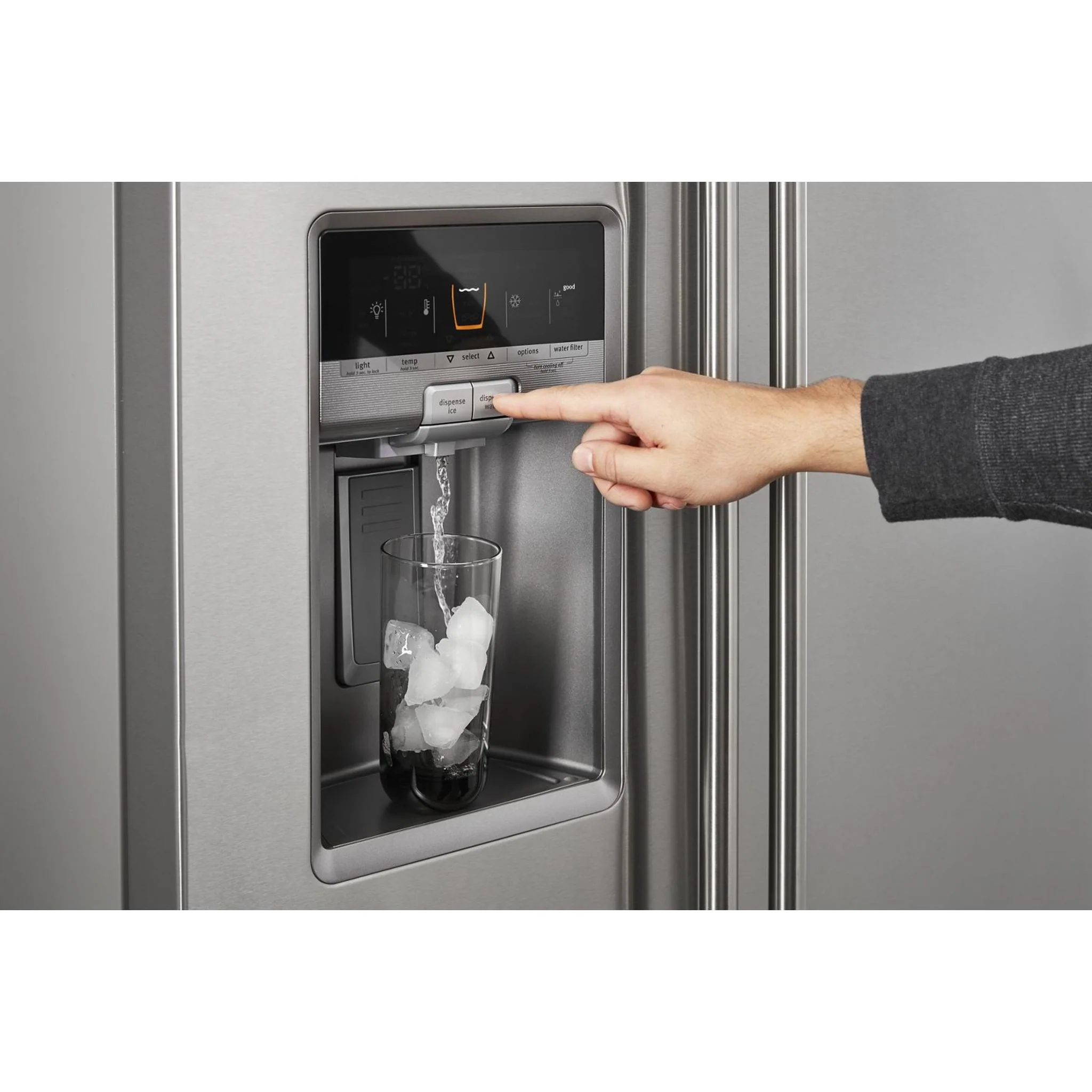 Maytag 36" Wide Counter Depth Side-by-Side Refrigerator - 21 cu. ft. -Stainless Steel (MSC21C6MFZ) - Image 2