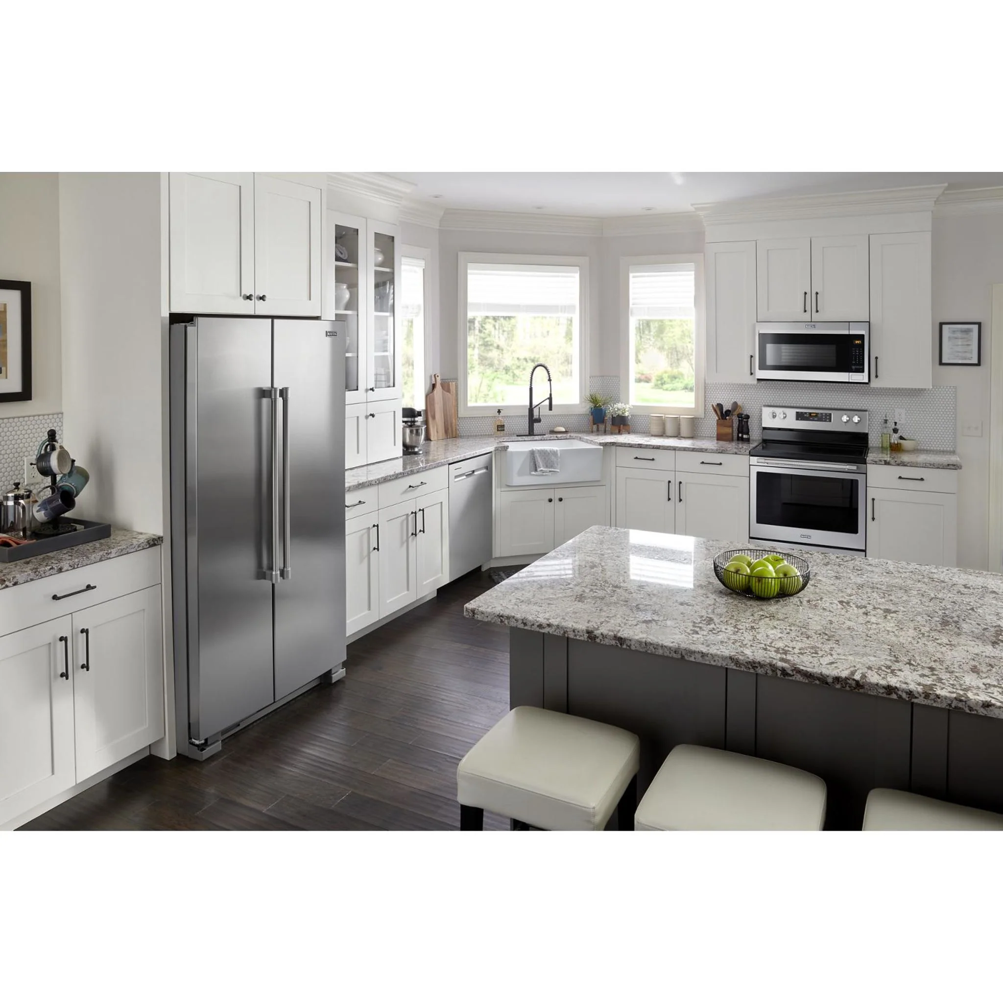 Maytag 36-Inch Wide Side-by-Side Refrigerator - 25 cu. ft. -Fingerprint Resistant (MSS25N4MKZ) - Image 4
