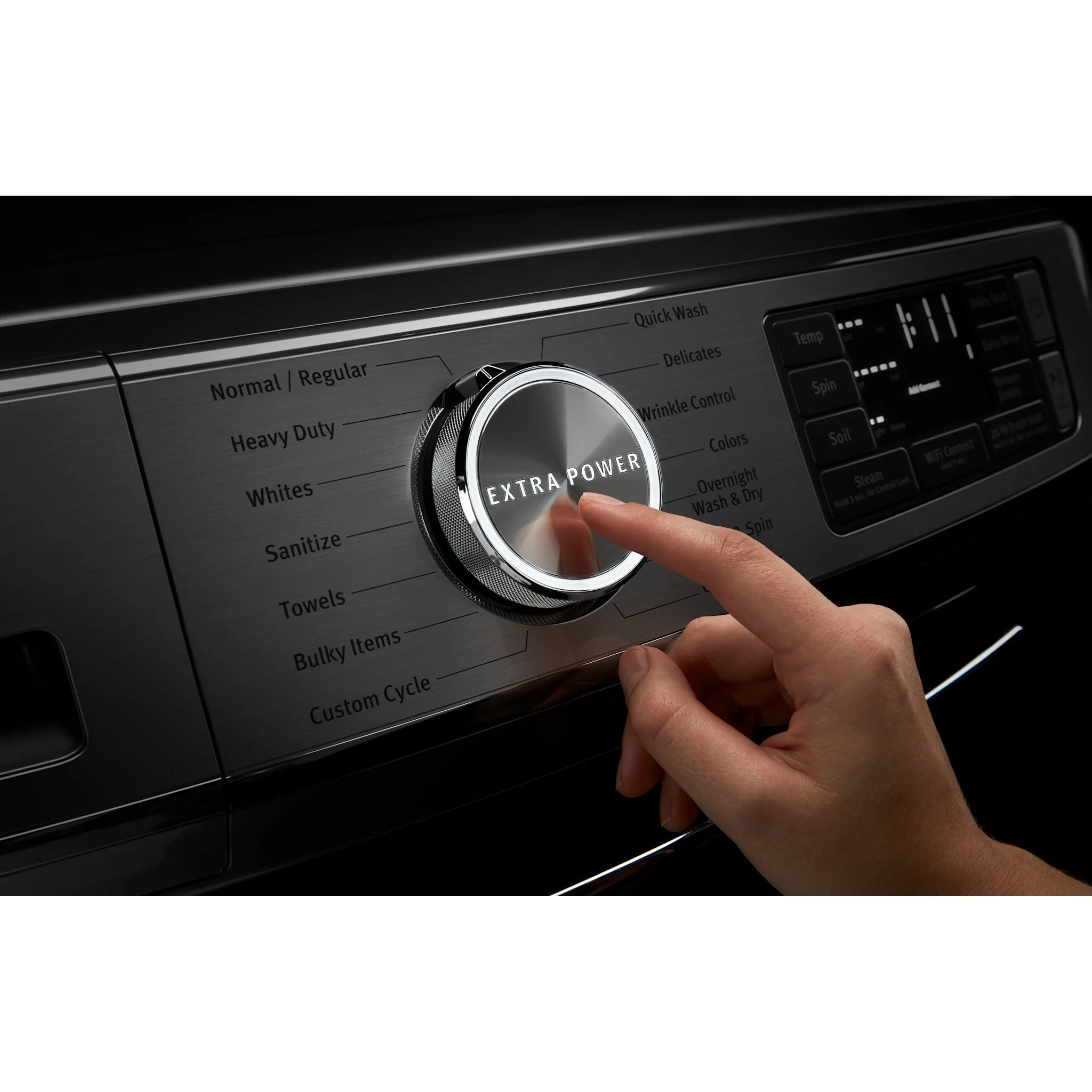 Maytag Smart Front Load Washer with Extra Power and 24-Hr Fresh Hold option - 5.8 cu. ft. -Metallic Slate (MHW8630HC) - Image 10