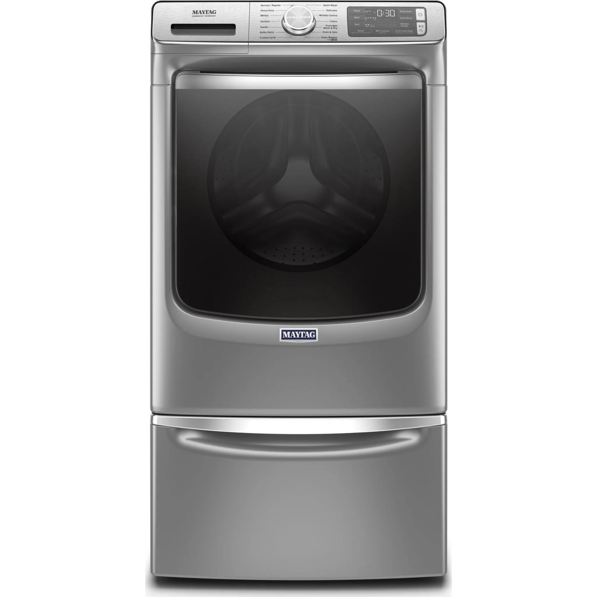 Maytag Smart Front Load Washer with Extra Power and 24-Hr Fresh Hold option - 5.8 cu. ft. -Metallic Slate (MHW8630HC) - Image 30