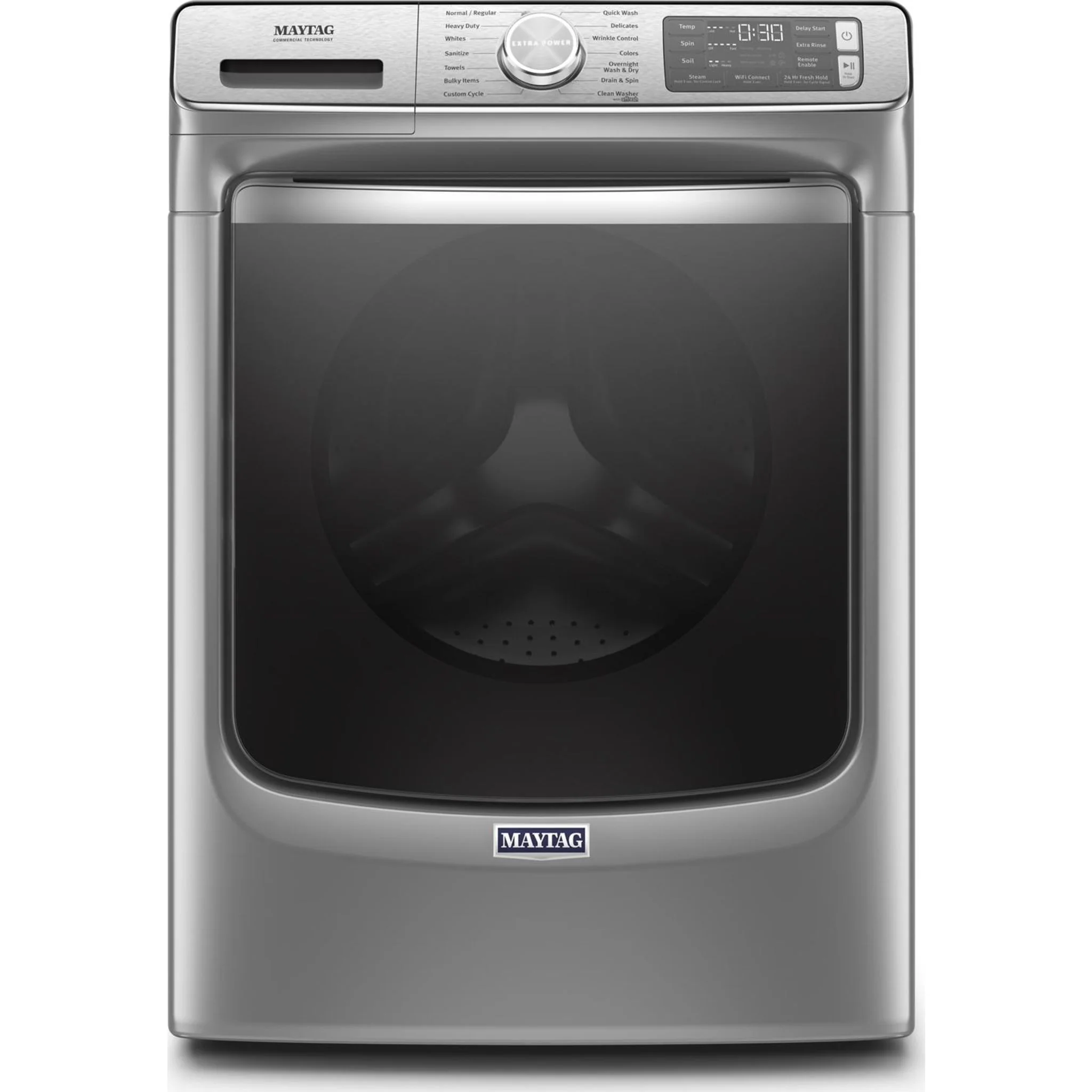 Maytag Smart Front Load Washer with Extra Power and 24-Hr Fresh Hold option - 5.8 cu. ft. -Metallic Slate (MHW8630HC) - Image 35