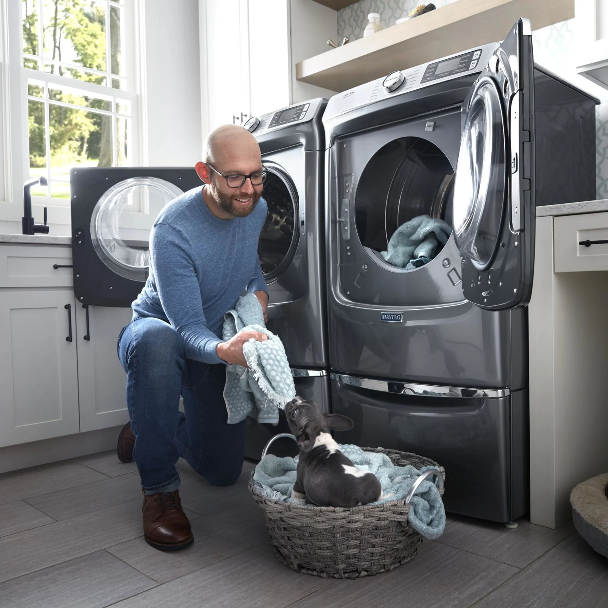 Maytag Smart Front Load Washer with Extra Power and 24-Hr Fresh Hold option - 5.8 cu. ft. -Metallic Slate (MHW8630HC) - Image 36
