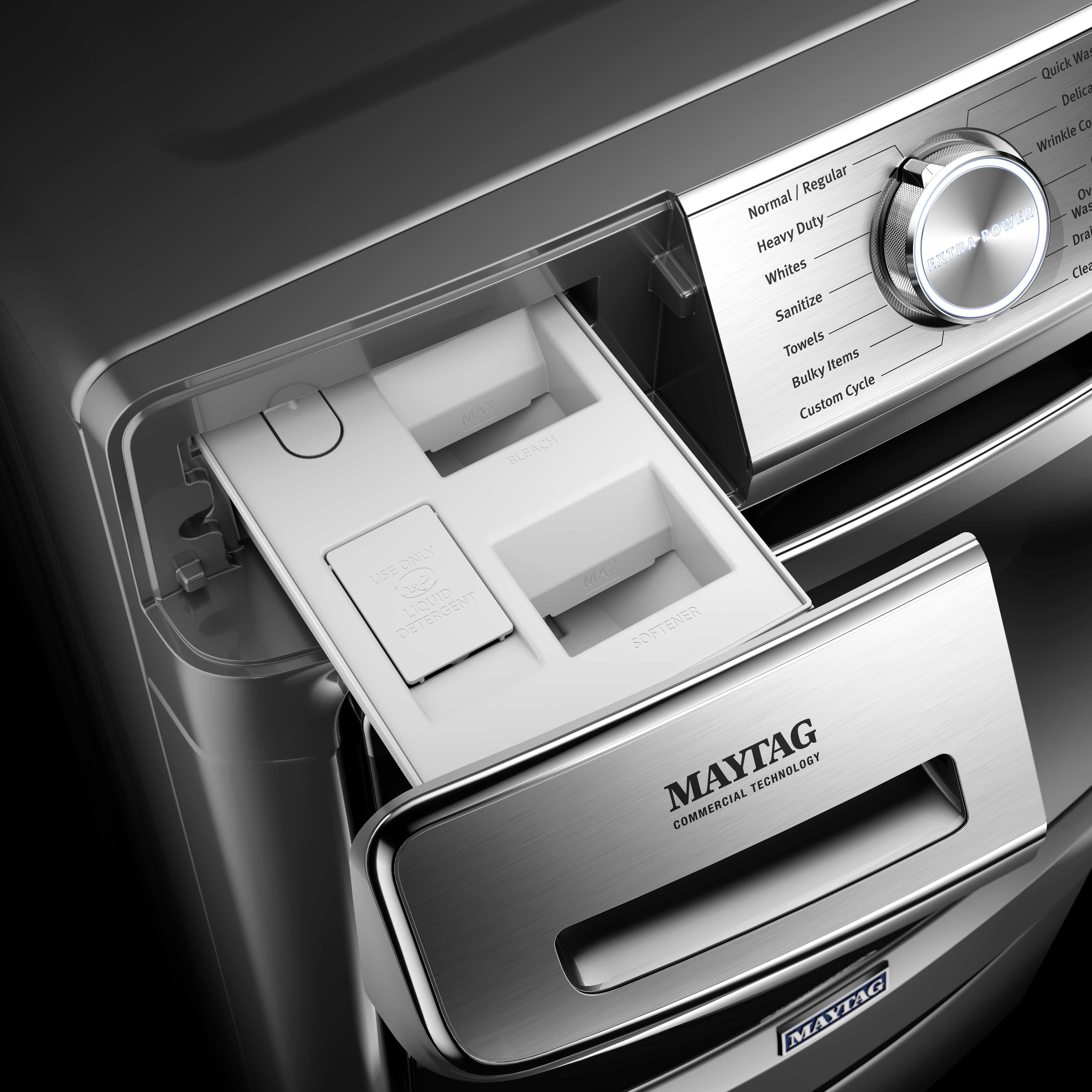Maytag Smart Front Load Washer with Extra Power and 24-Hr Fresh Hold option - 5.8 cu. ft. -Metallic Slate (MHW8630HC) - Image 6