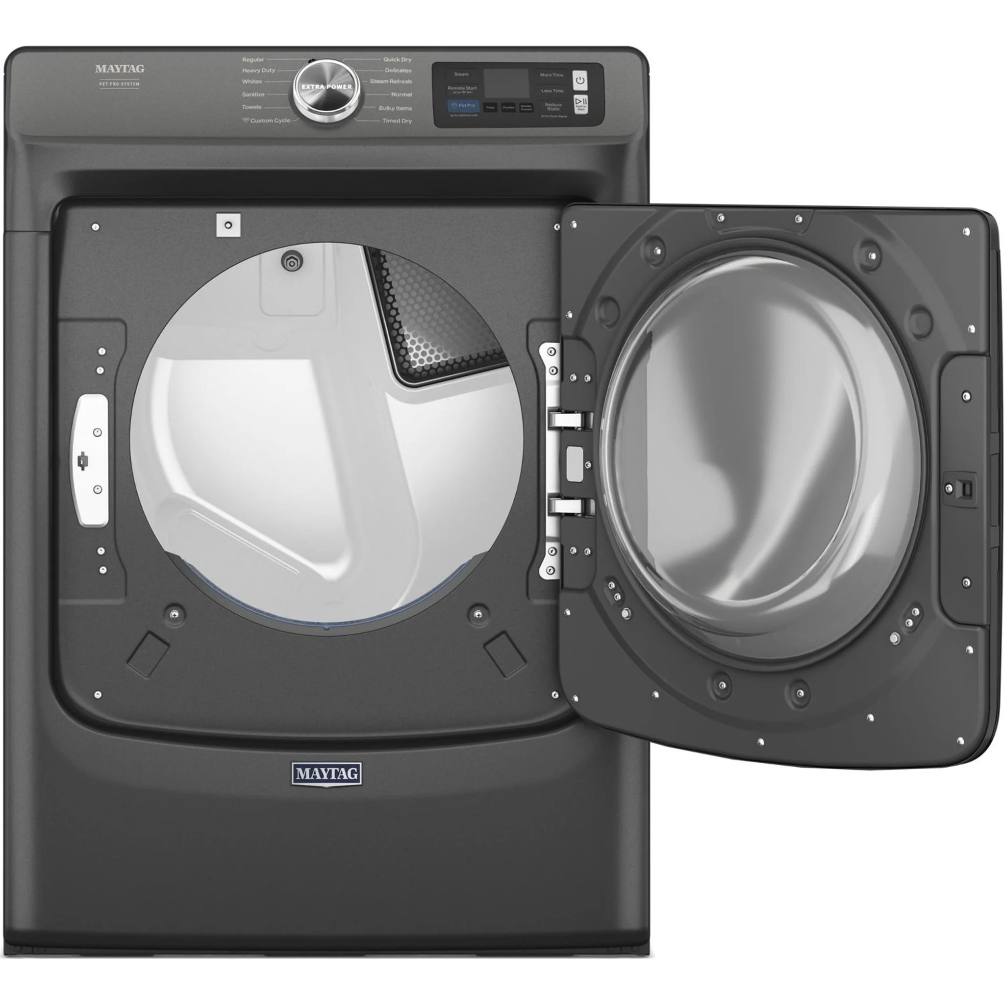 Maytag Smart Pet Pro Front Load Electric Dryer - 7.4 CU. FT. -Volcano Black (YMED7020RU) - Image 4