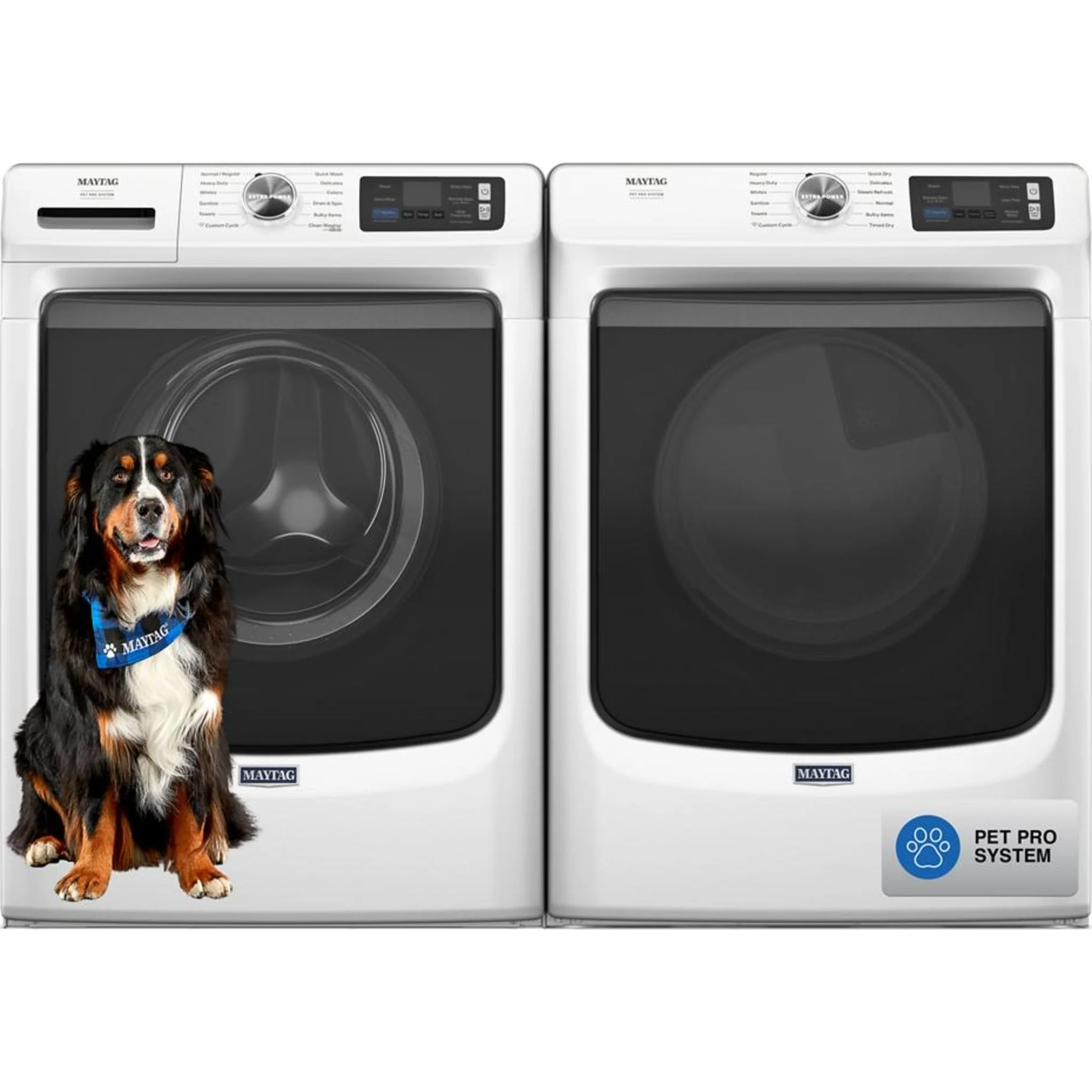Maytag Smart Pet Pro Front Load Electric Dryer - 7.4 CU. FT. -White (YMED7020RW) - Image 10