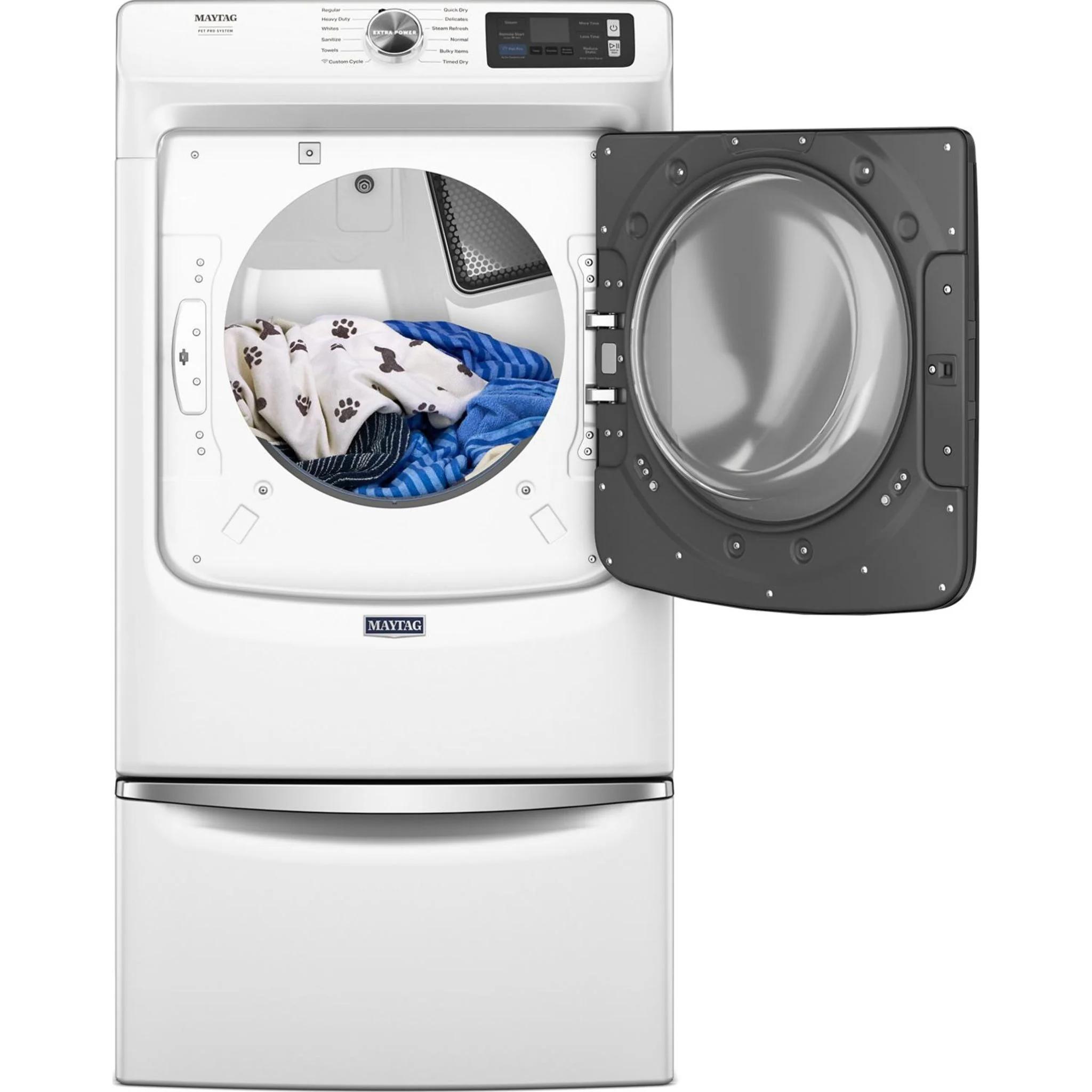Maytag Smart Pet Pro Front Load Electric Dryer - 7.4 CU. FT. -White (YMED7020RW) - Image 17