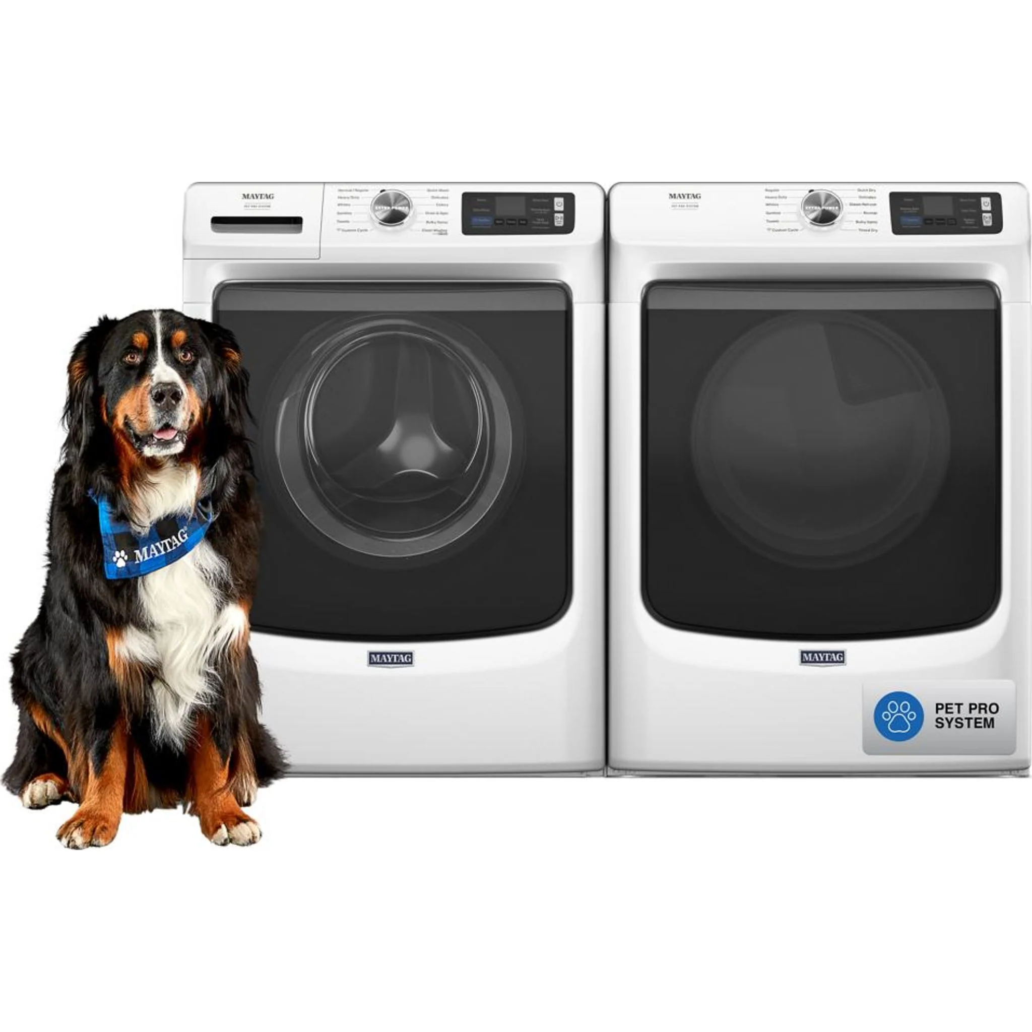 Maytag Smart Pet Pro Front Load Electric Dryer - 7.4 CU. FT. -White (YMED7020RW) - Image 28
