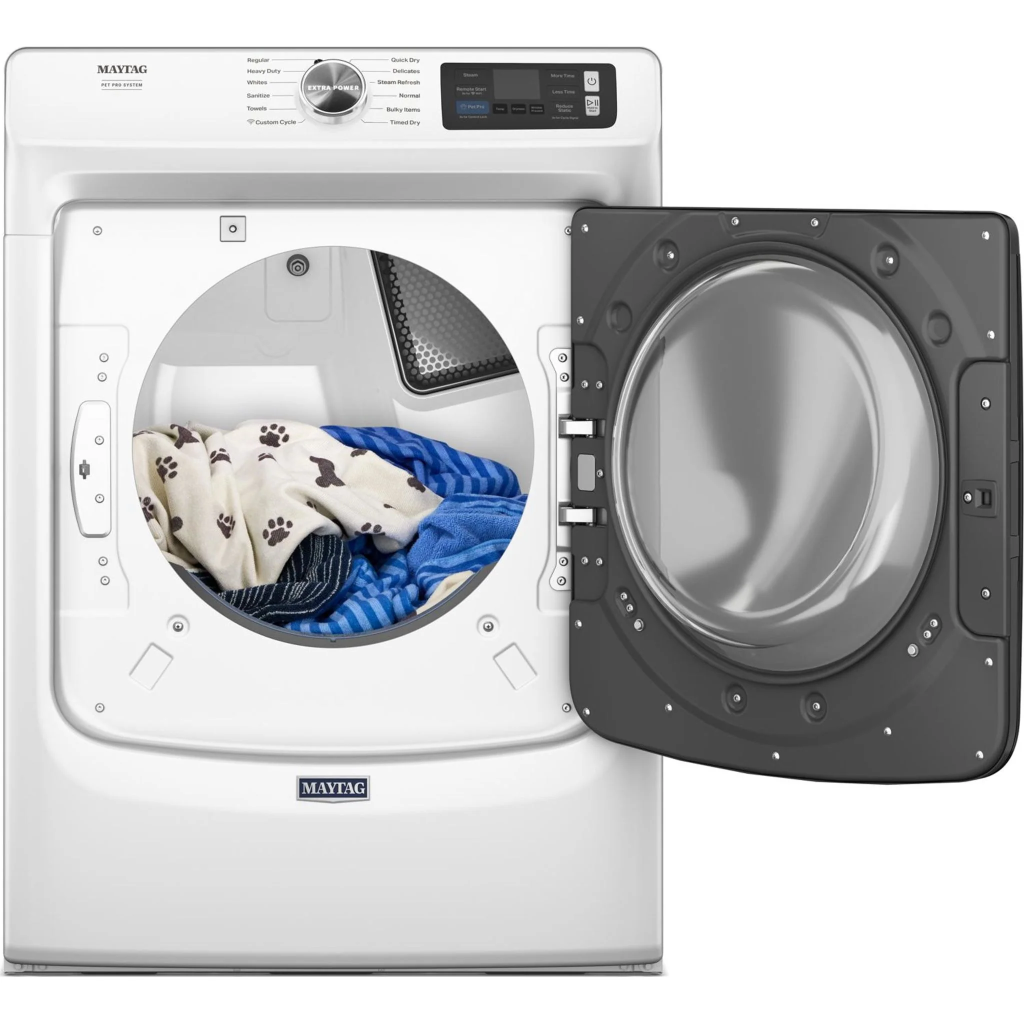 Maytag Smart Pet Pro Front Load Electric Dryer - 7.4 CU. FT. -White (YMED7020RW) - Image 33