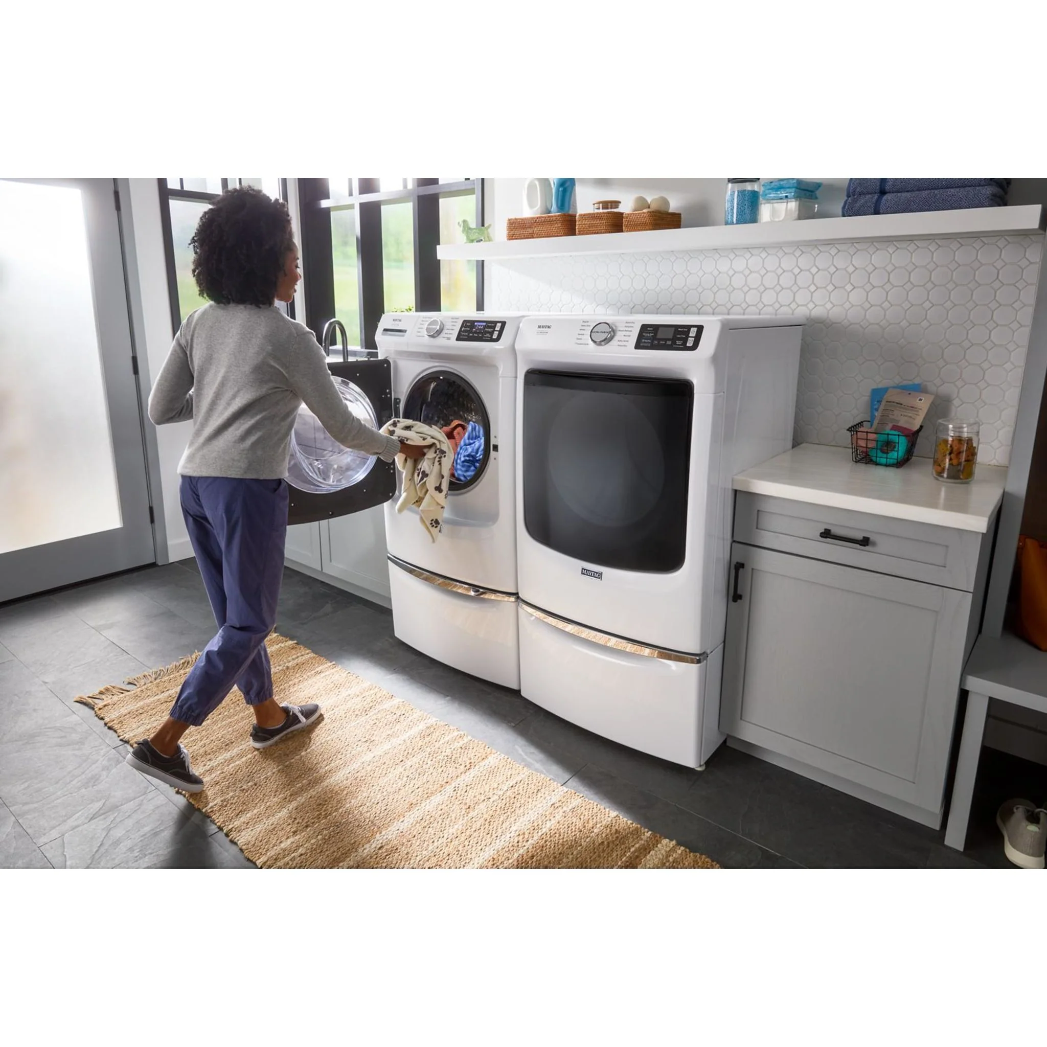 Maytag Smart Pet Pro Front Load Electric Dryer - 7.4 CU. FT. -White (YMED7020RW) - Image 34