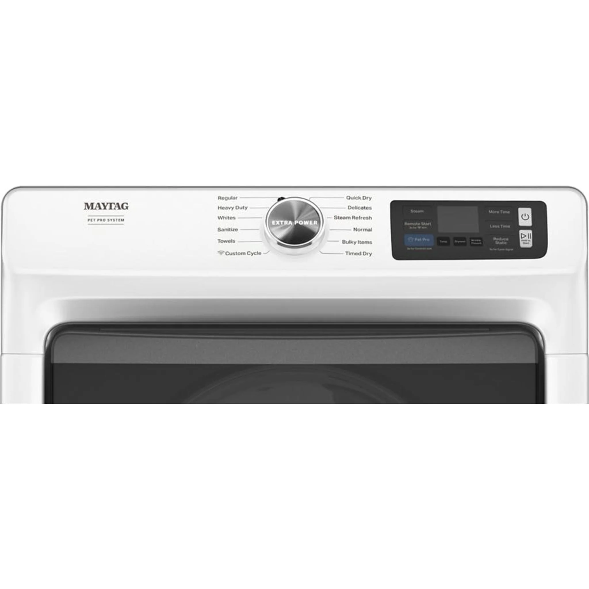 Maytag Smart Pet Pro Front Load Electric Dryer - 7.4 CU. FT. -White (YMED7020RW) - Image 35