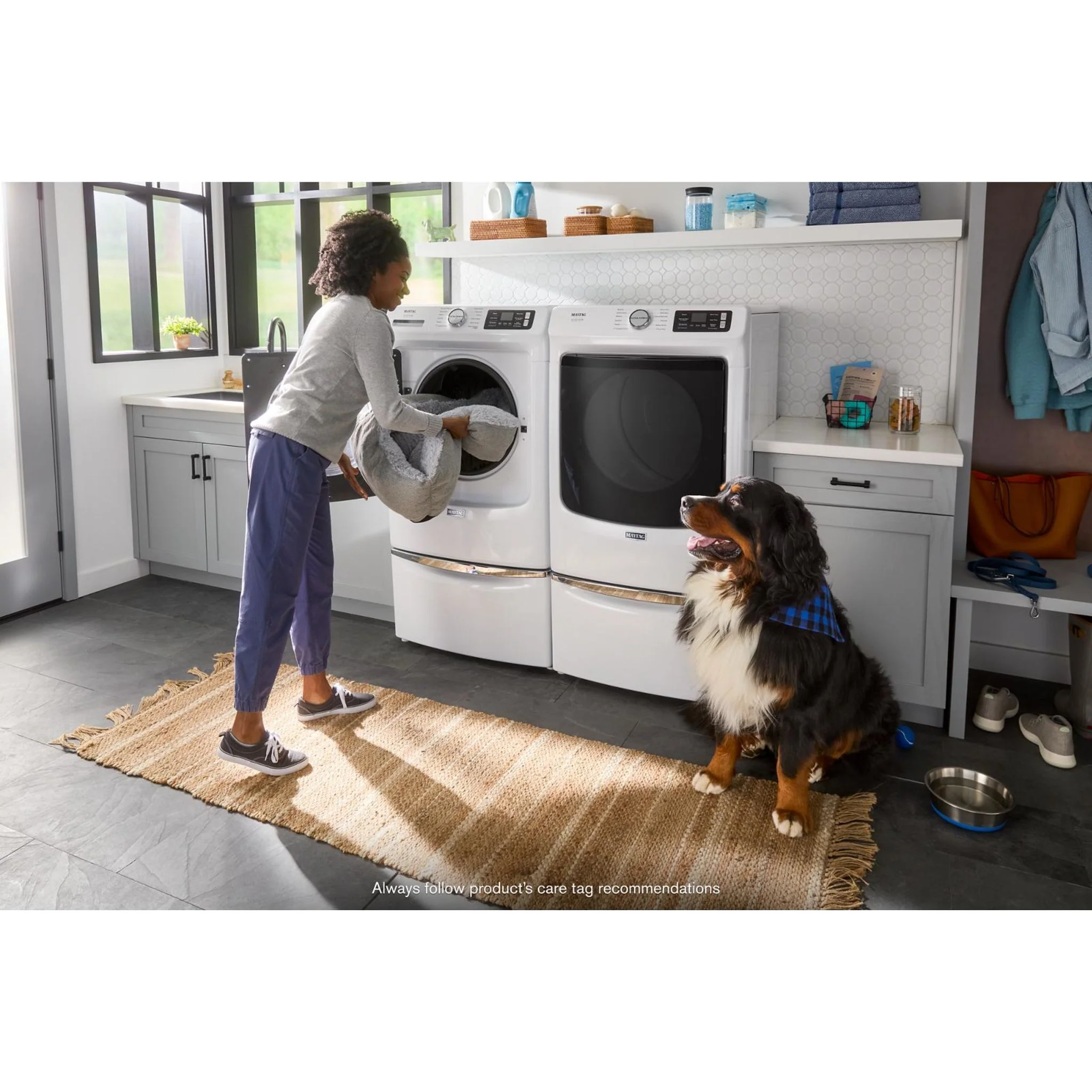 Maytag Smart Pet Pro Front Load Electric Dryer - 7.4 CU. FT. -White (YMED7020RW) - Image 36