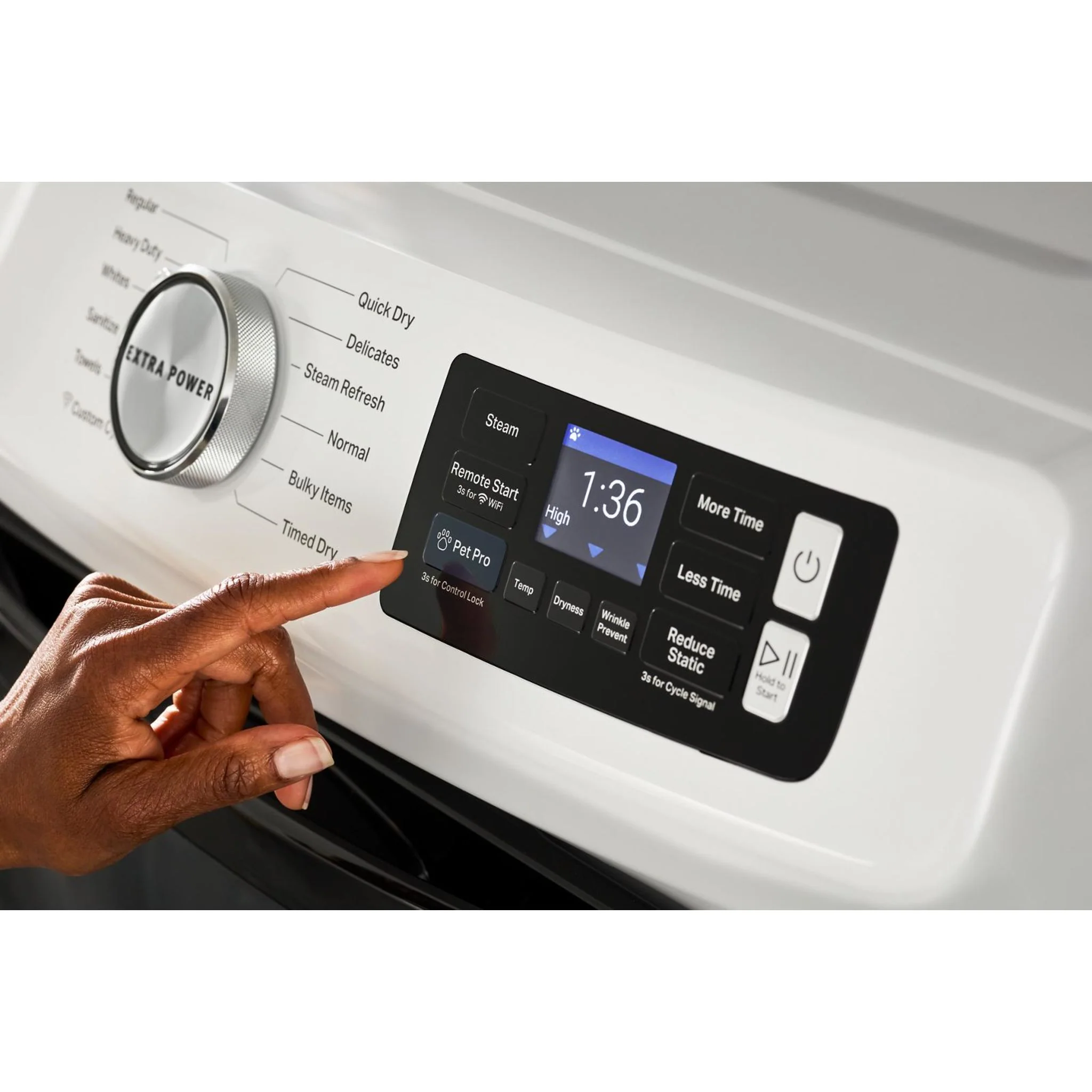 Maytag Smart Pet Pro Front Load Electric Dryer - 7.4 CU. FT. -White (YMED7020RW) - Image 39