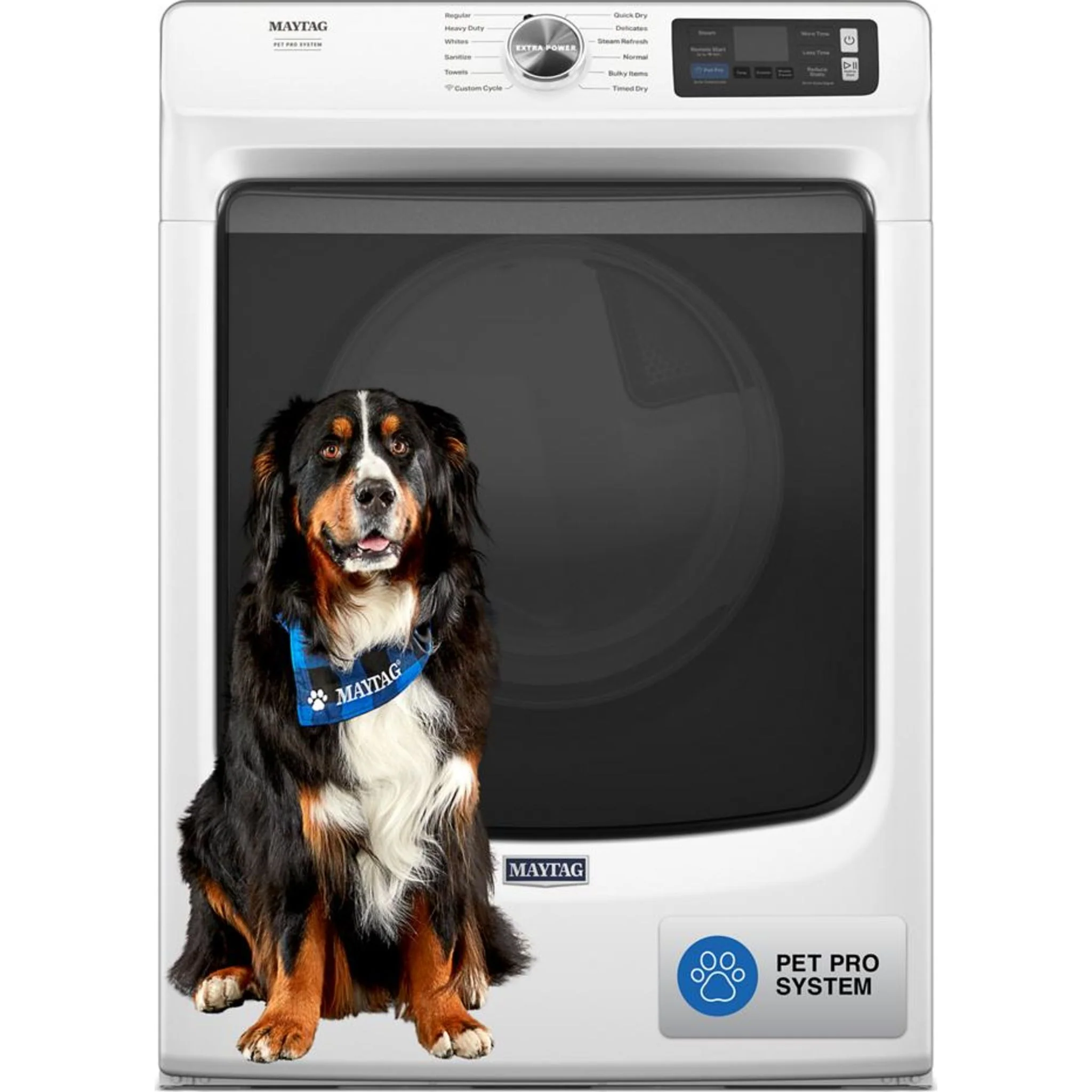 Maytag Smart Pet Pro Front Load Electric Dryer - 7.4 CU. FT. -White (YMED7020RW) - Image 45