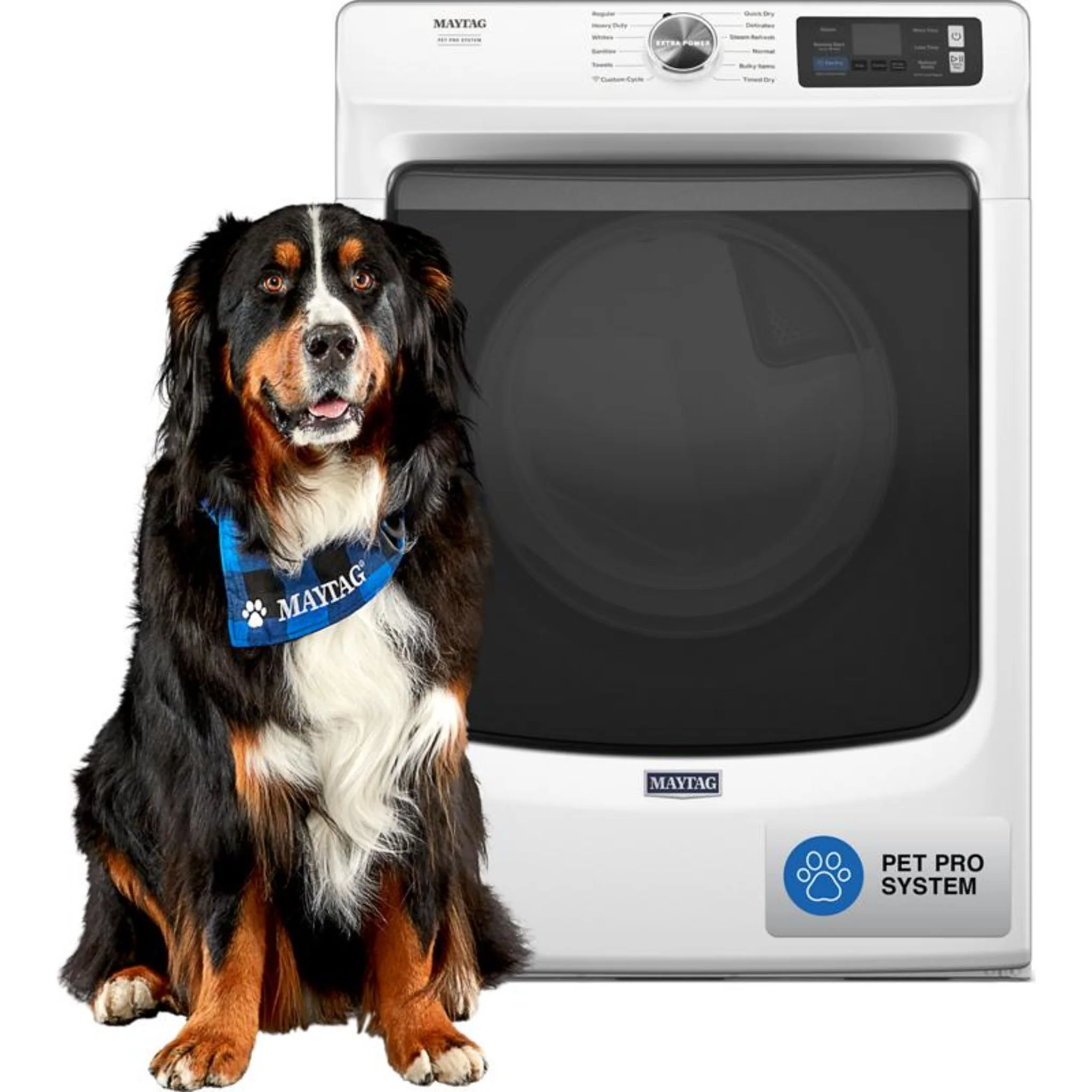 Maytag Smart Pet Pro Front Load Electric Dryer - 7.4 CU. FT. -White (YMED7020RW) - Image 53