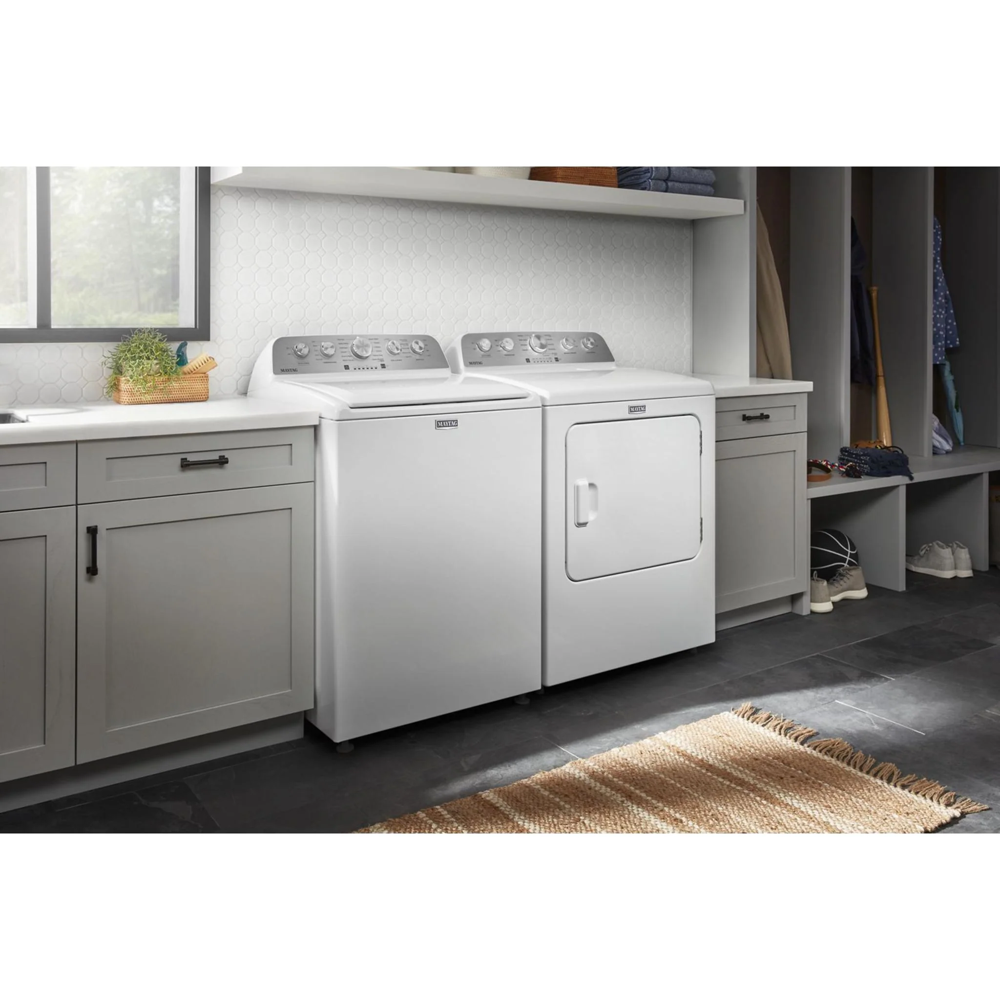 Maytag Top Load Electric Dryer with Extra Power - 7.0 cu. ft. -White (YMED5030MW) - Image 3