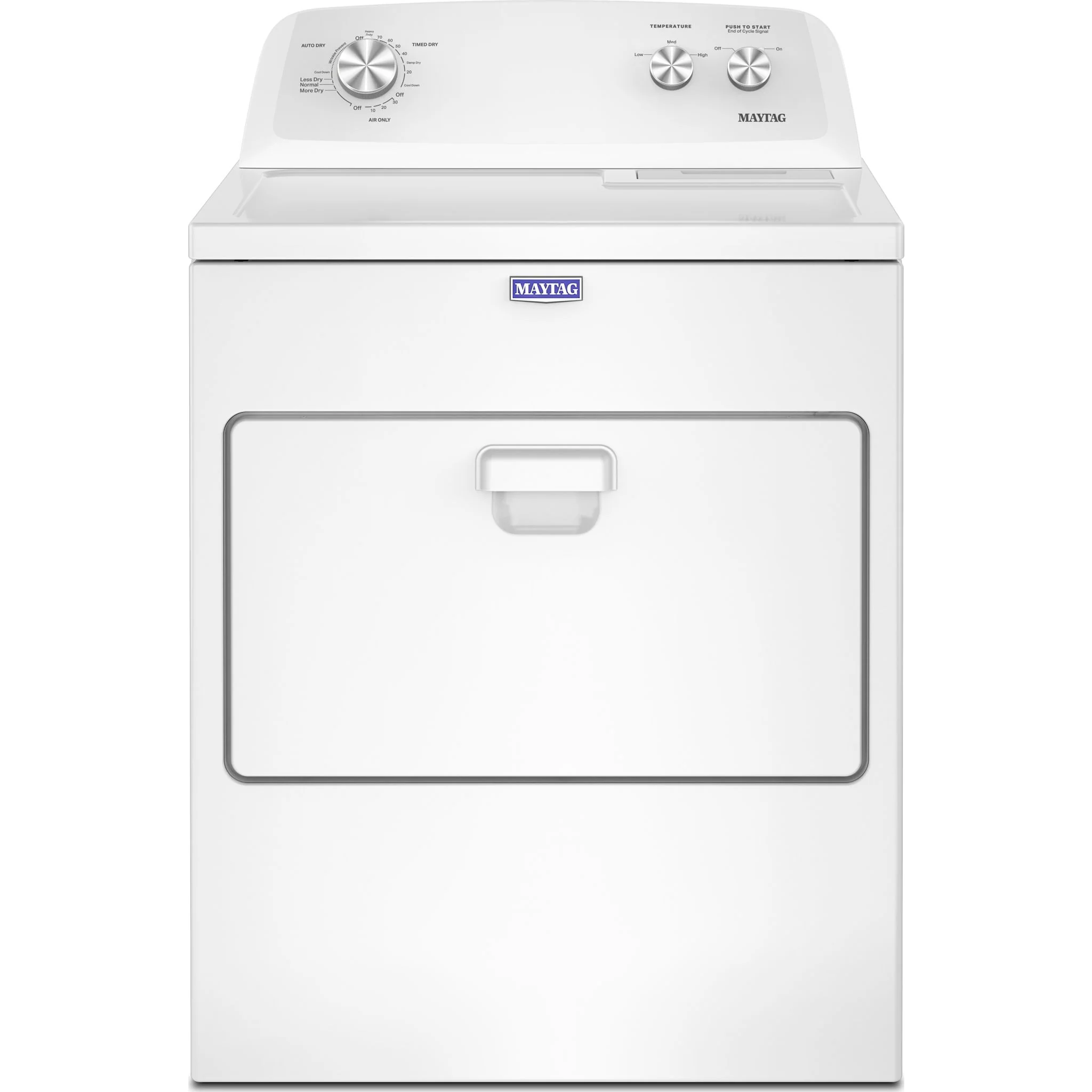 Maytag Top Load Electric Wrinkle Prevent Dryer - 7.0 cu. ft. -White (YMED4005SW) - Image 2