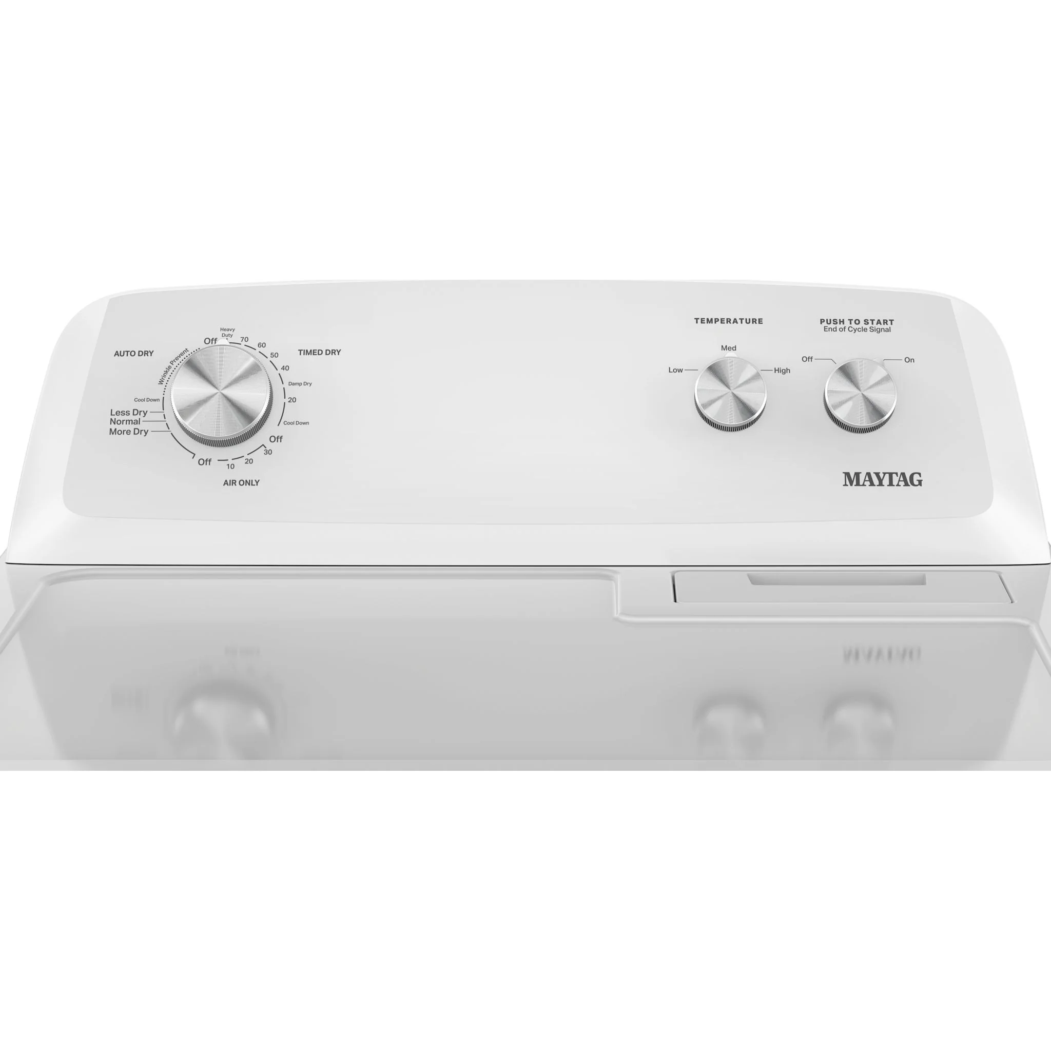Maytag Top Load Electric Wrinkle Prevent Dryer - 7.0 cu. ft. -White (YMED4005SW) - Image 5