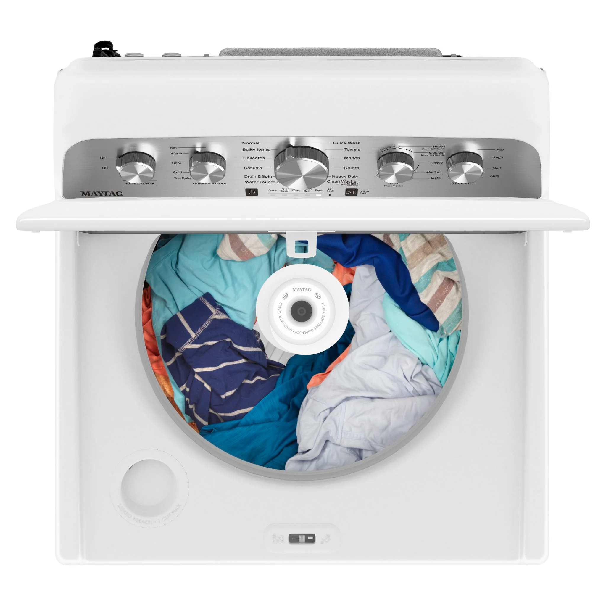 Maytag Top Load Laundry Pair with Extra Power - 5.2 cu. ft. - White (YMED5030MW & MVW5035MW) - Image 5