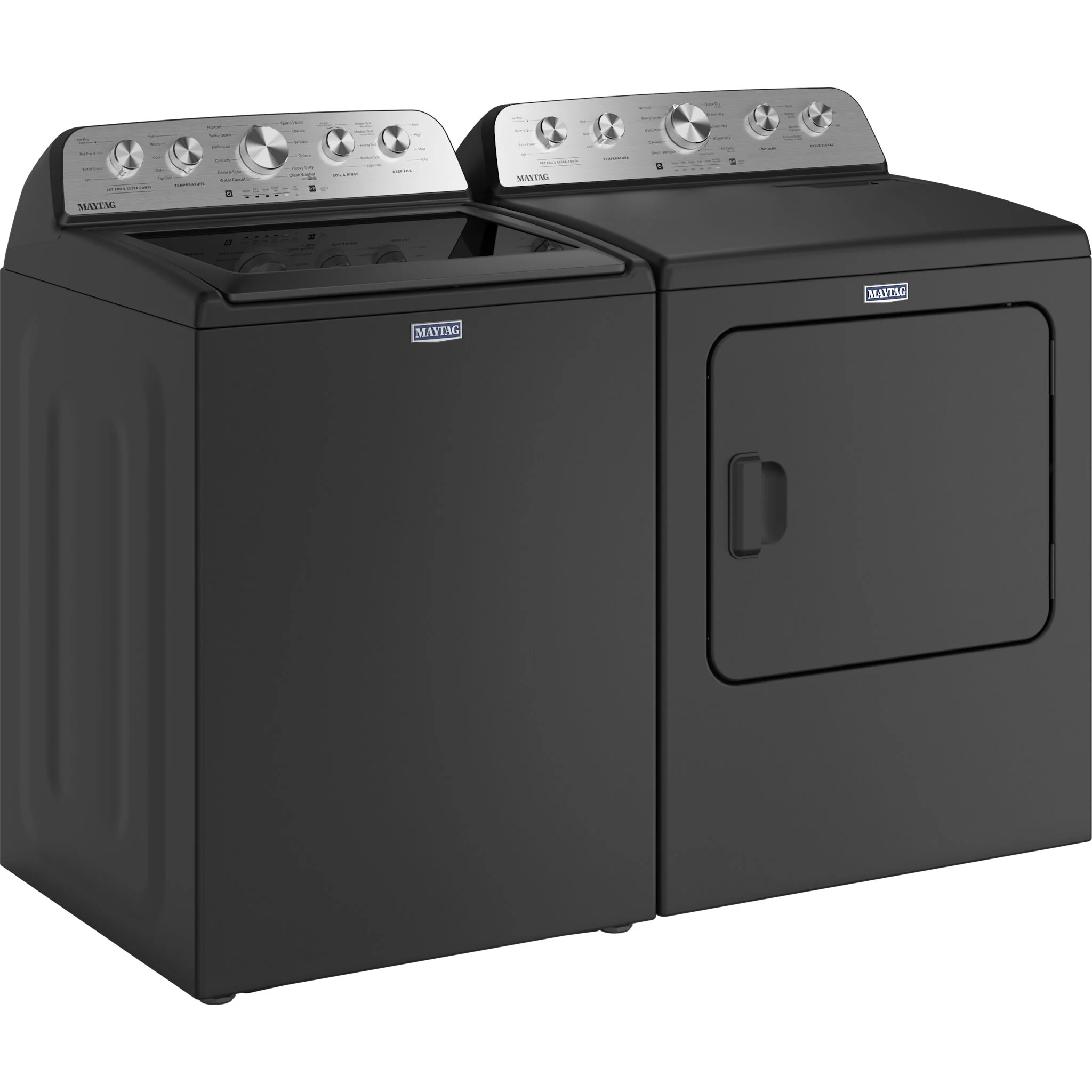 Maytag Top Load Pair (MTW5600RU-YMED5605RU) - Volcano Black - Image 3
