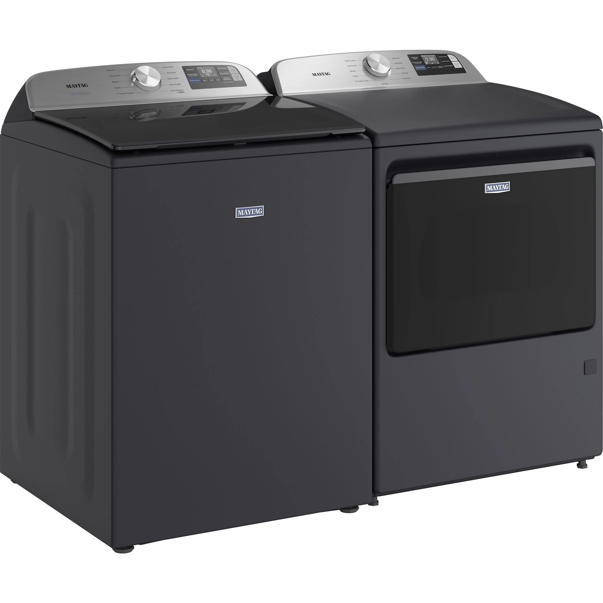 Maytag Top Load Pair (MTW6205RF-YMED6205RF) - Midnight Steel - Image 2