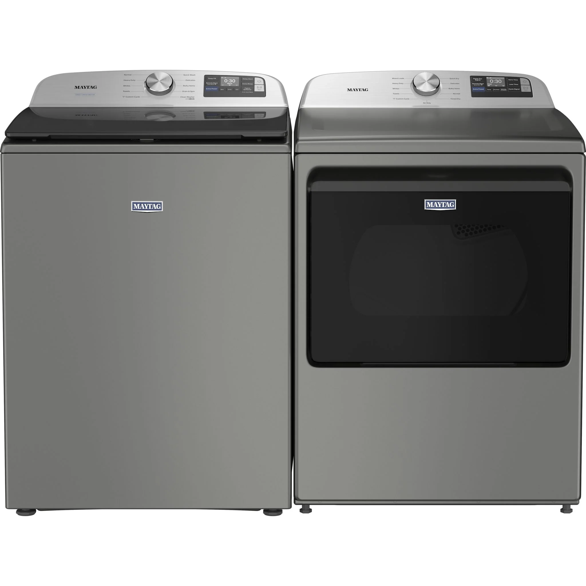 Maytag Top Load Pair (MTW6205RR-YMED6205RR) - White - Image 2