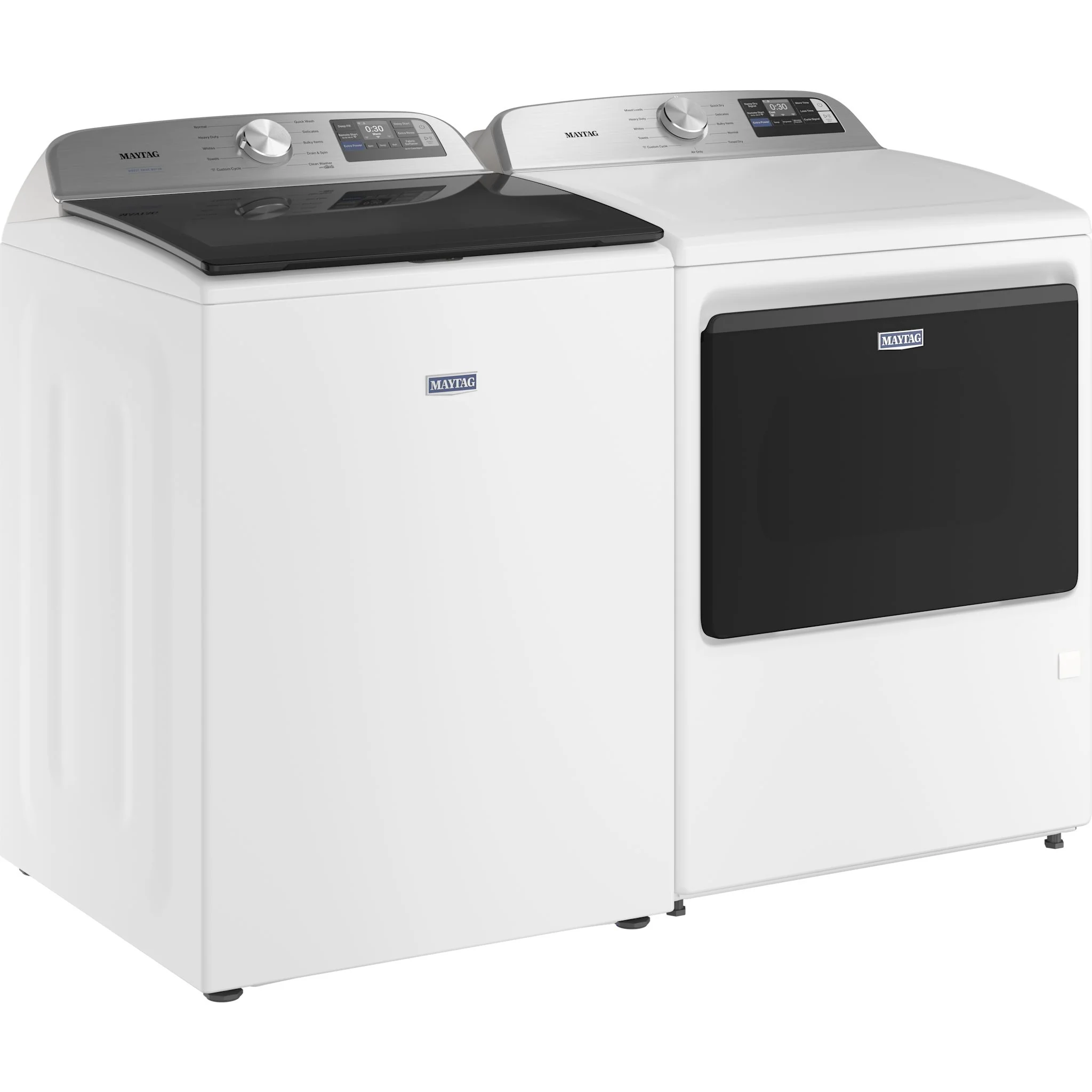 Maytag Top Load Pair (MTW7205RW-YMED7205RW) - White - Image 2