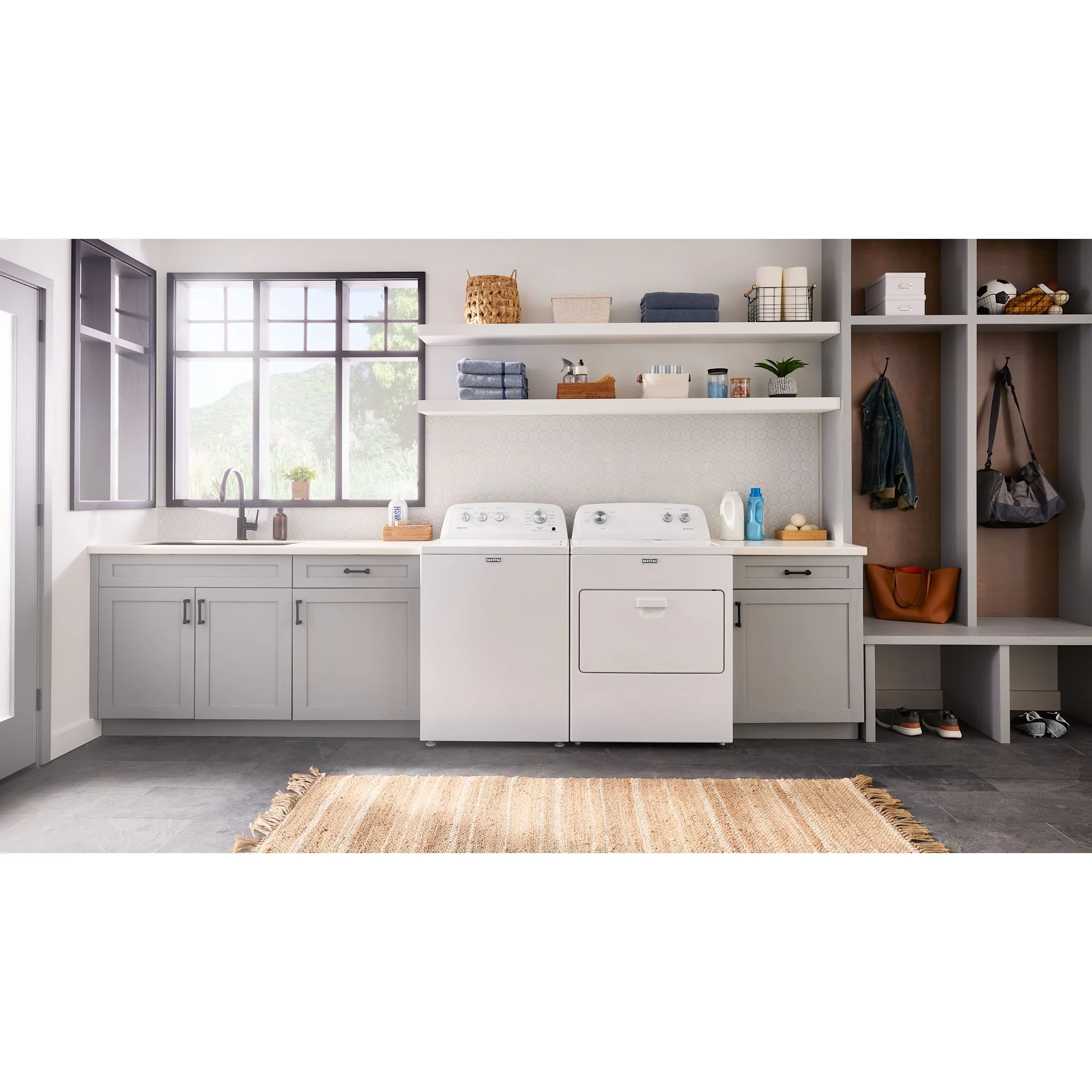 Maytag Top Load Pair (MVW4005SW-YMED4005SW) - White - Image 4