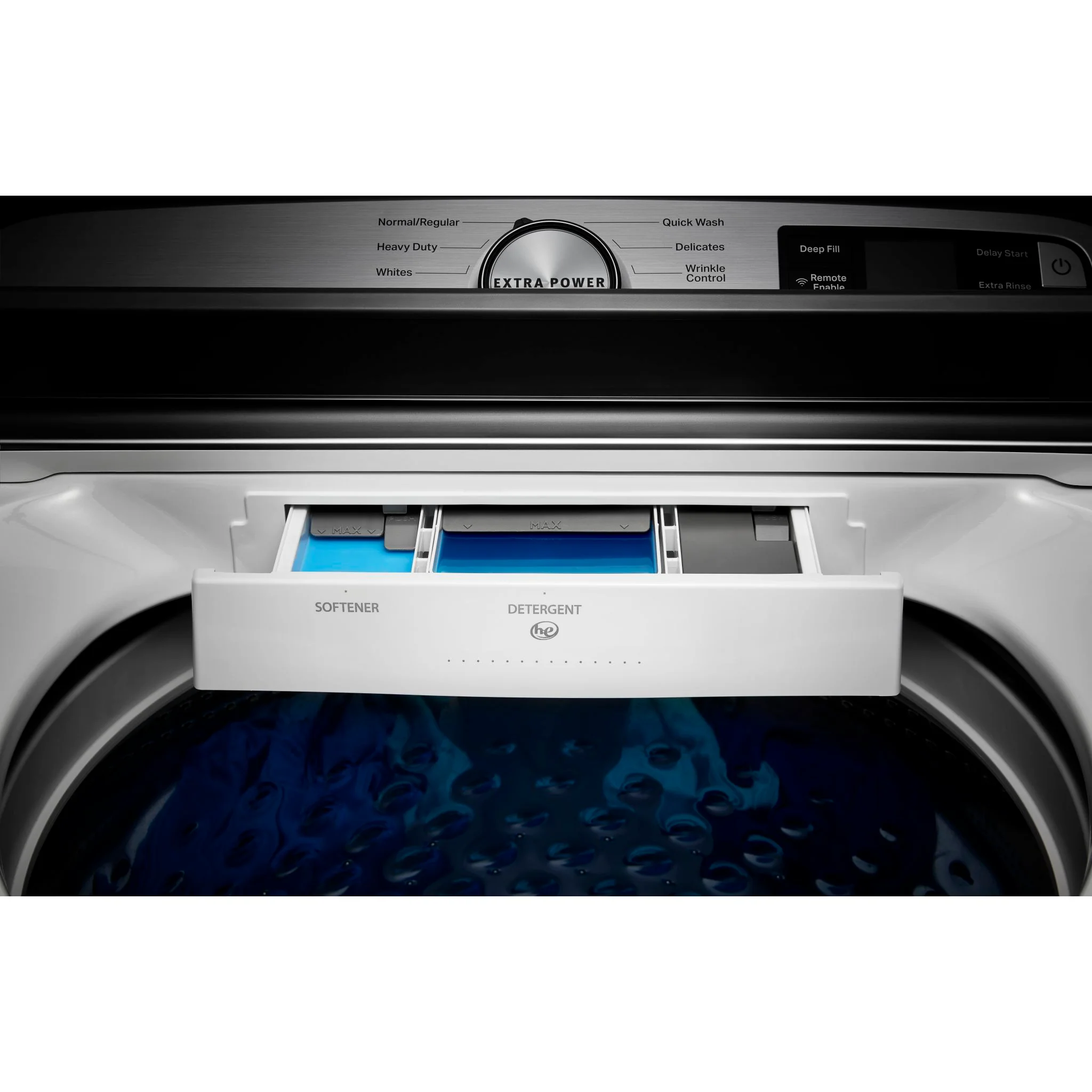 Maytag Smart Top Load Washer with Extra Power Button - 5.4cuft - White (MVW6230HW) - Image 10