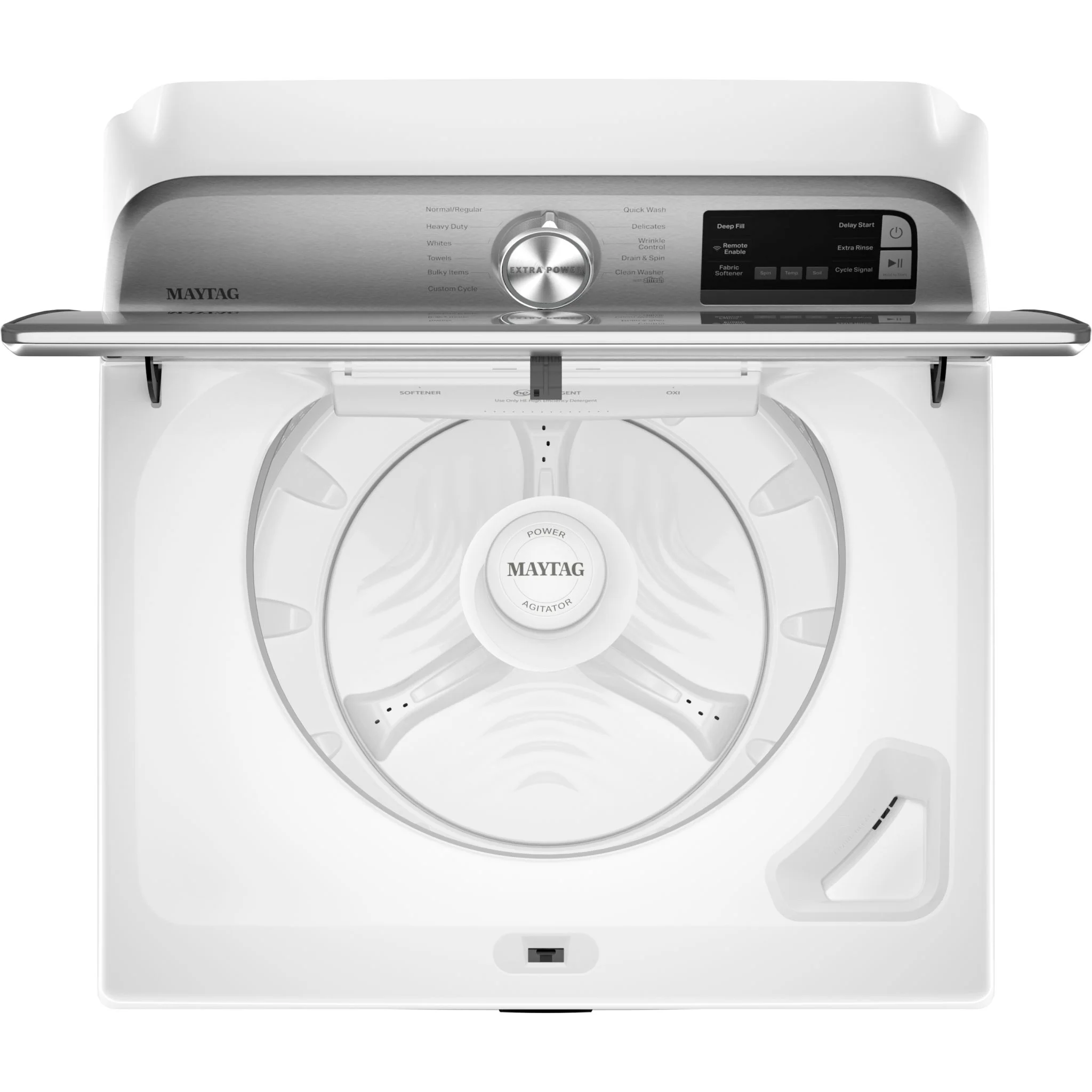Maytag Smart Top Load Washer with Extra Power Button - 5.4cuft - White (MVW6230HW) - Image 12