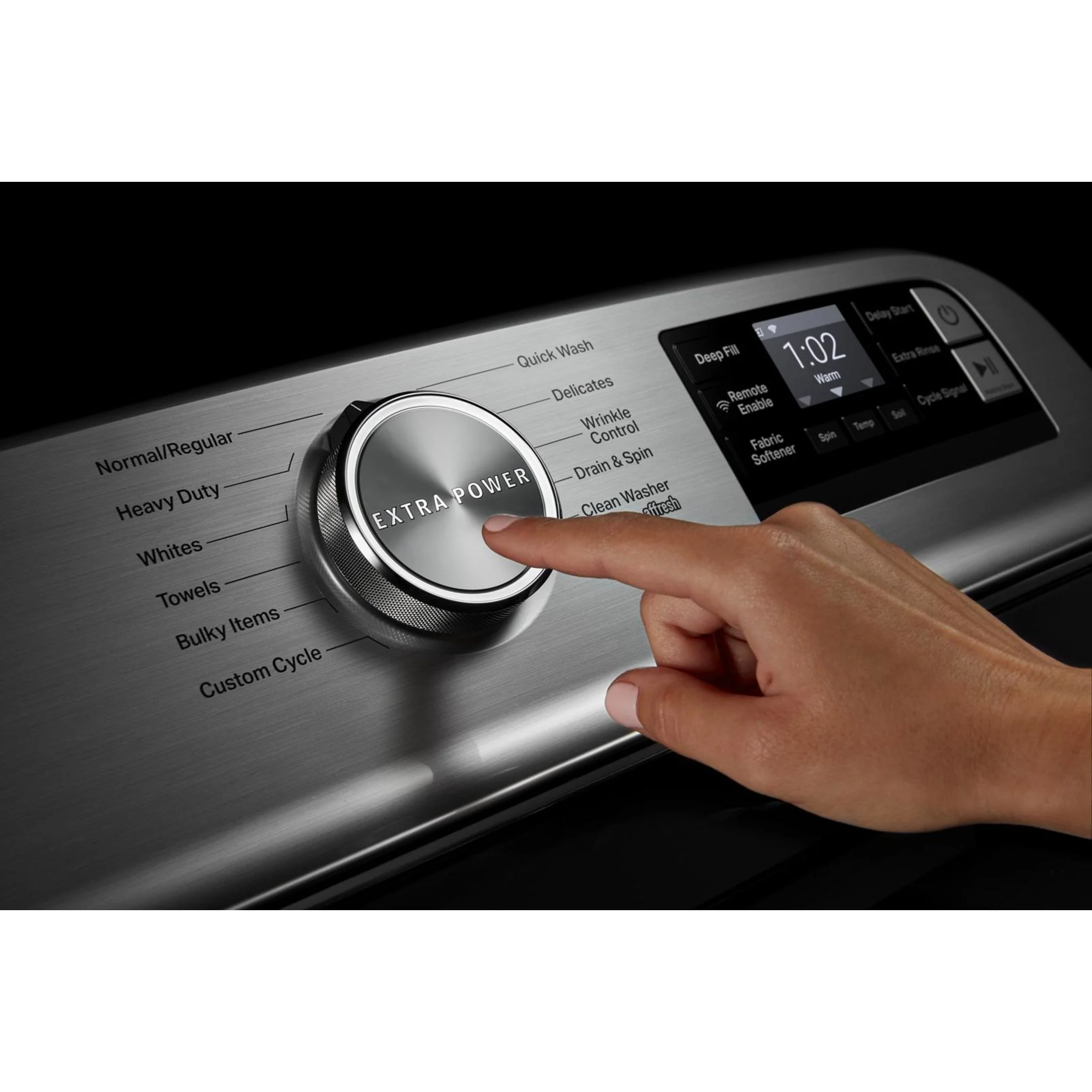 Maytag Smart Top Load Washer with Extra Power Button - 5.4cuft - White (MVW6230HW) - Image 16