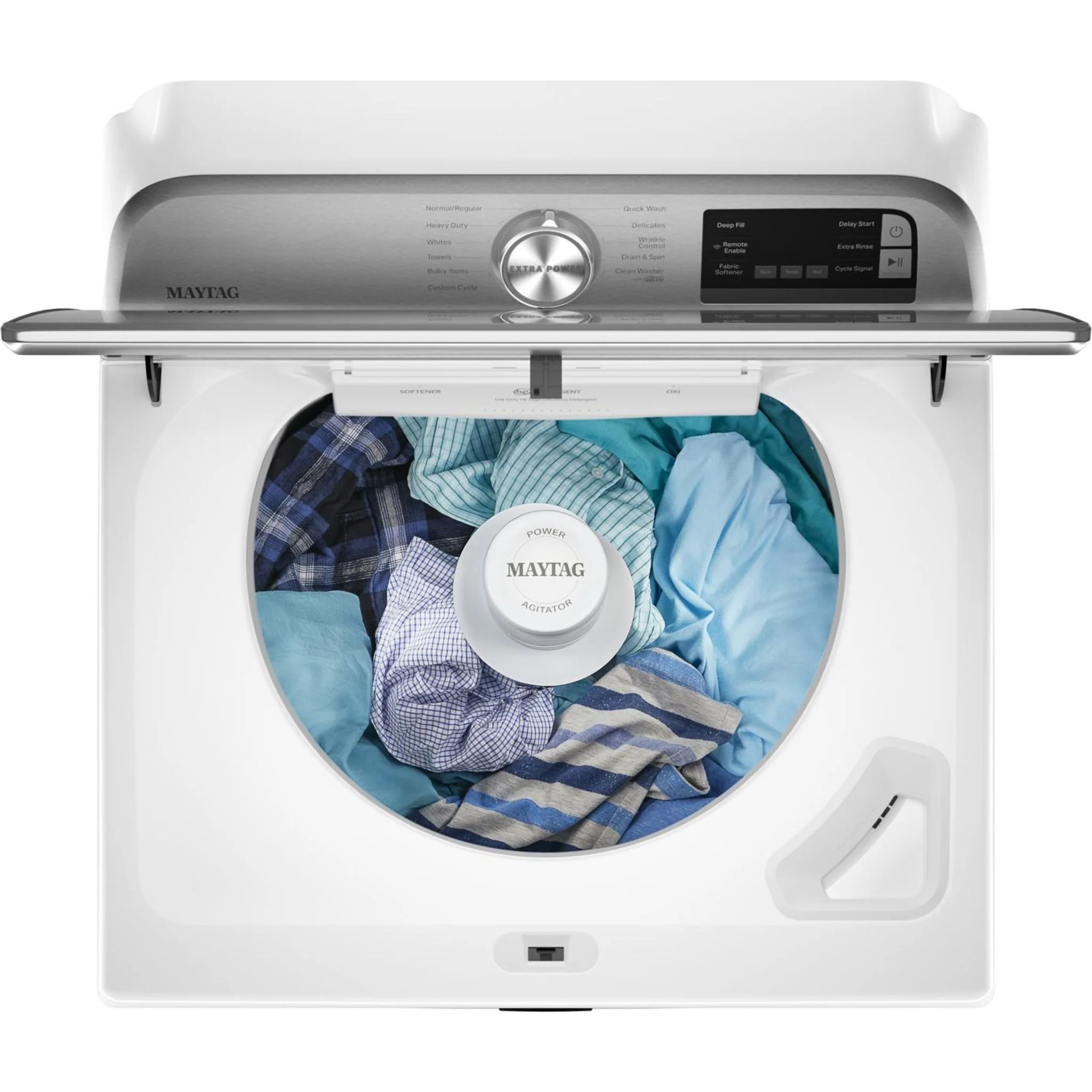 Maytag Smart Top Load Washer with Extra Power Button - 5.4cuft - White (MVW6230HW) - Image 19