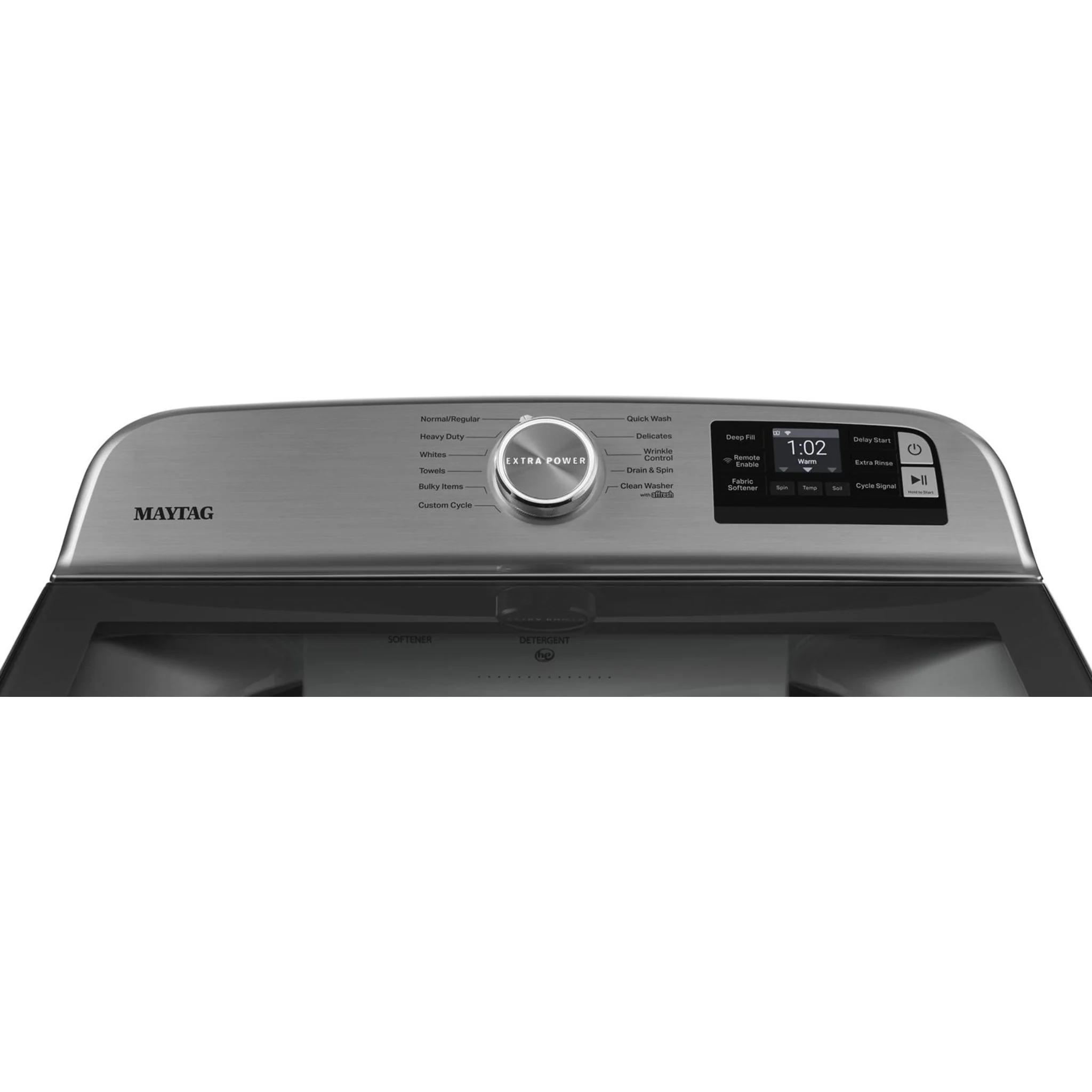 Maytag Smart Top Load Washer with Extra Power Button - 5.4cuft - White (MVW6230HW) - Image 20